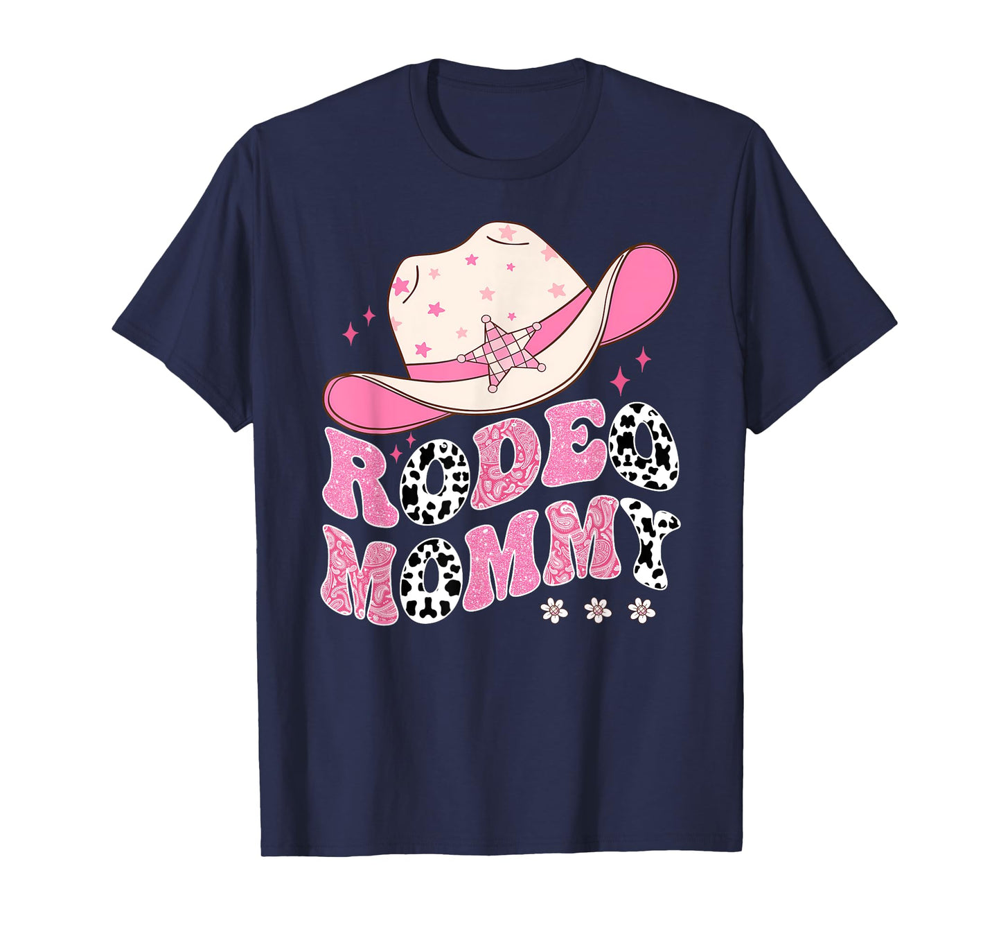 Rodeo Mommy Pink CowGirl 1St Birthday Family Matching T-Shirt