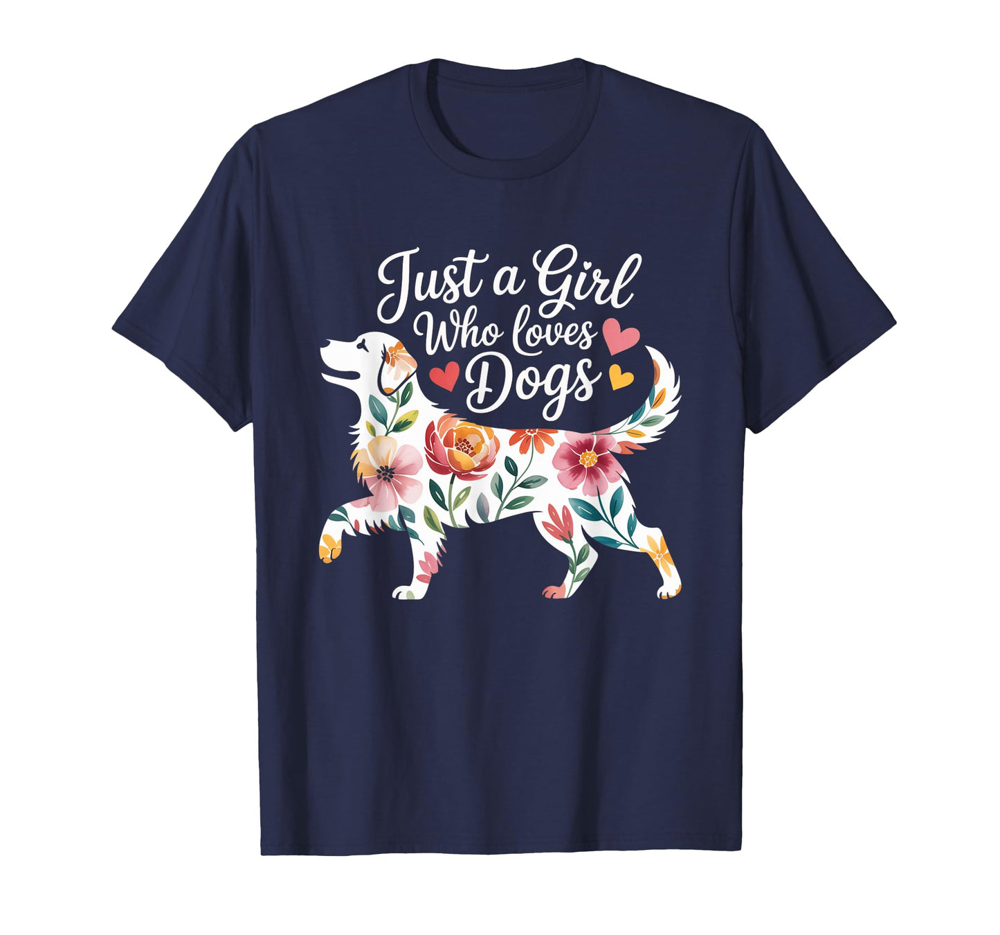 Dog Cute Just A Girl Who Loves Dogs T-Shirt