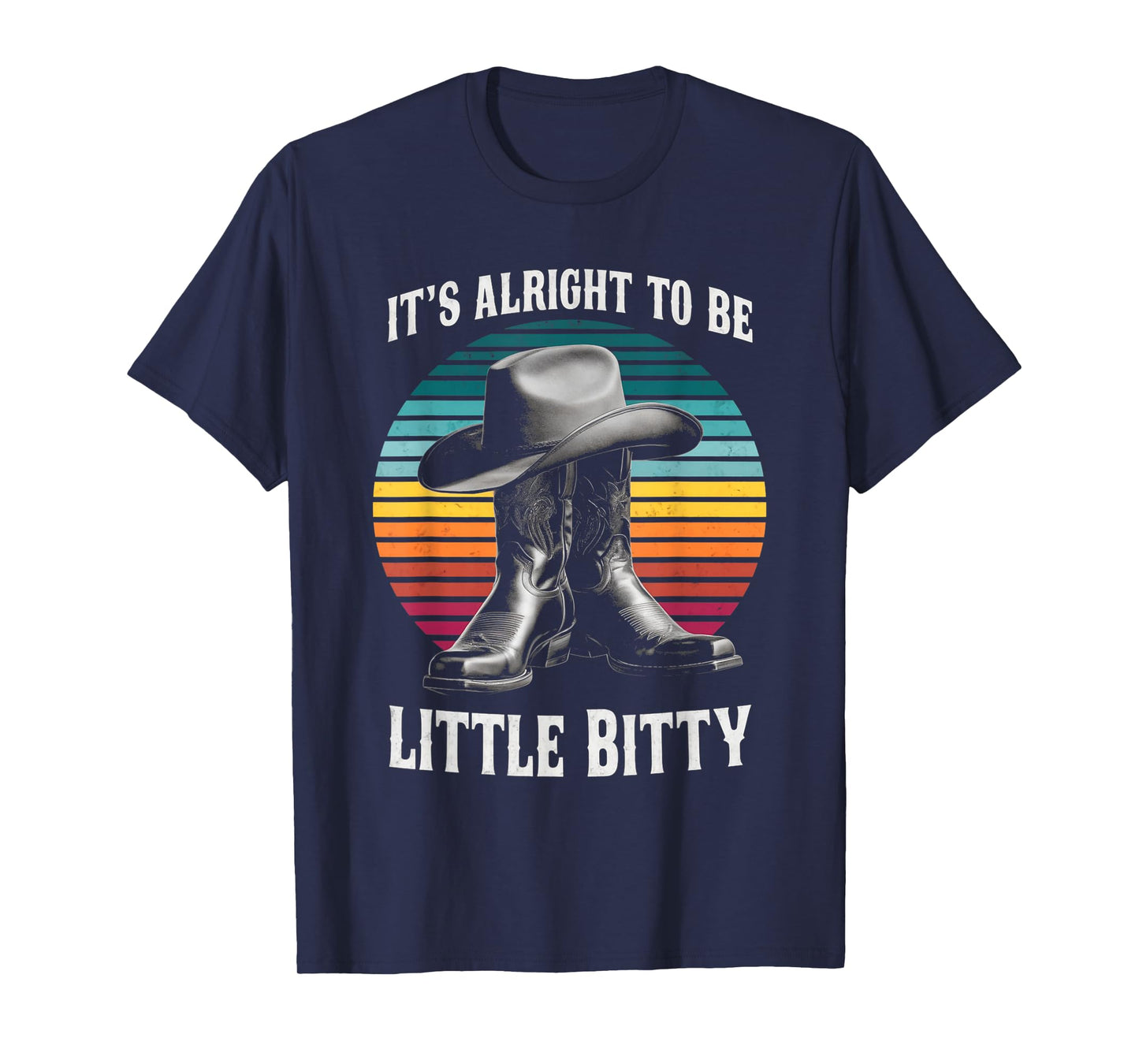 It's Alright To Be Little Bitty Retro Country Music Toddler T-Shirt