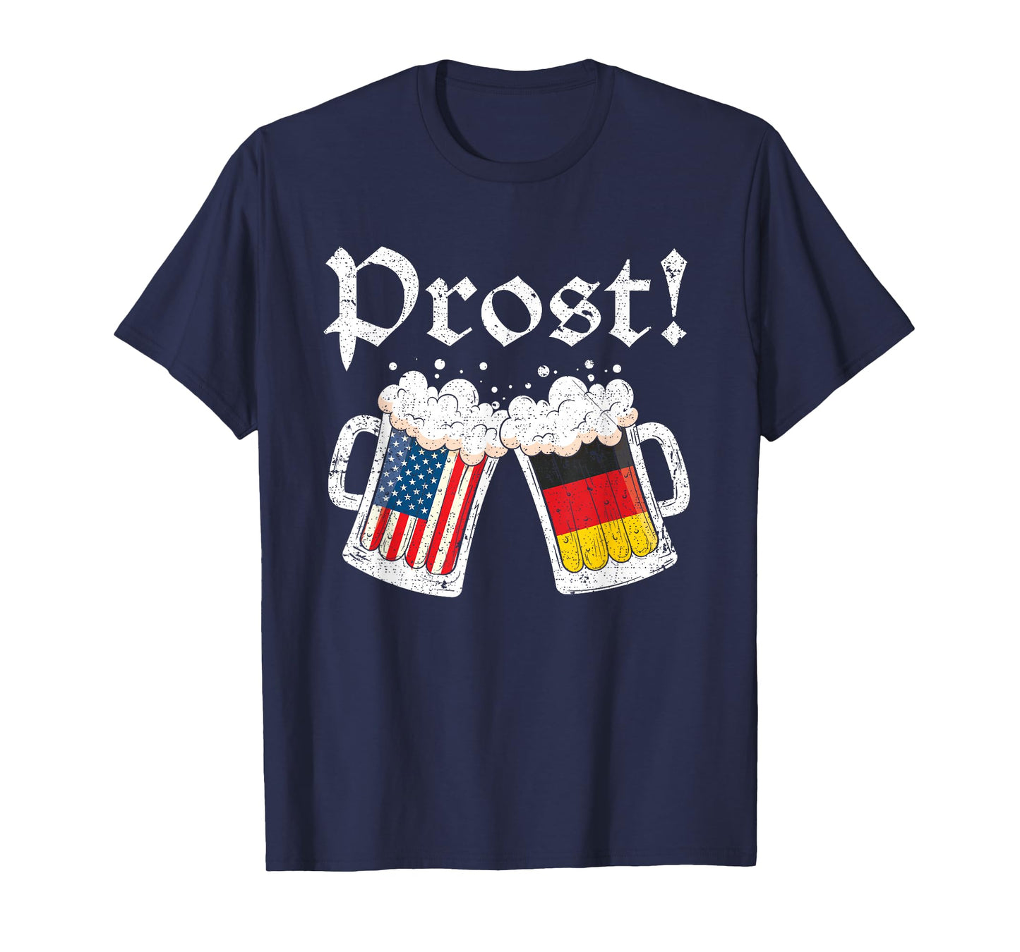 Oktoberfest Shirt American German Flag Beer Cheers T-Shirt