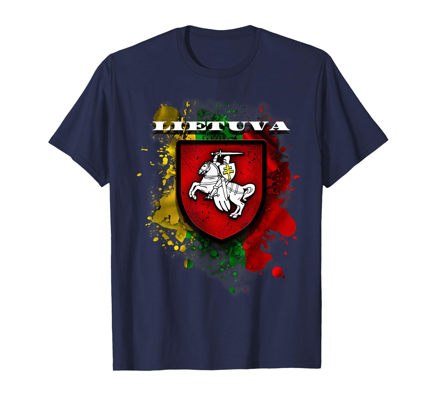 Lithuania Gift National Attributes Flag And Vytis T-Shirt