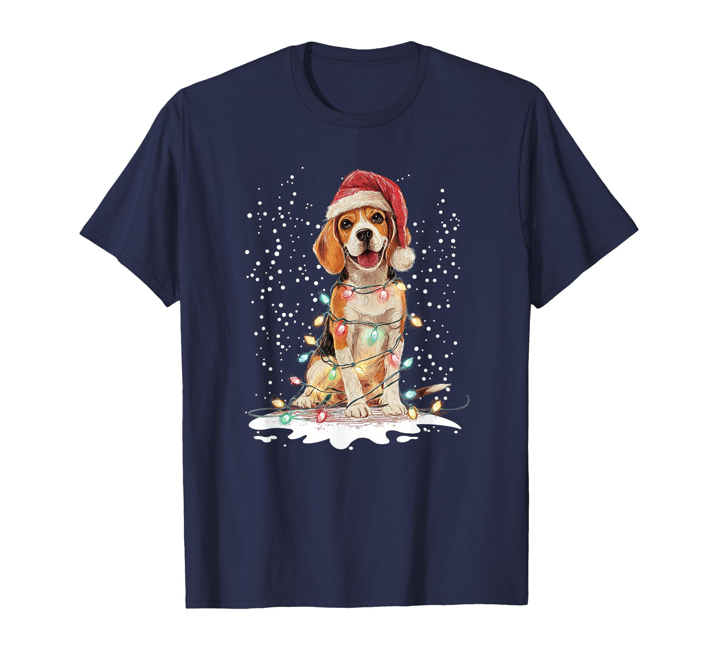 Dog Xmas Men Women Favorite Beagle Christmas T-Shirt