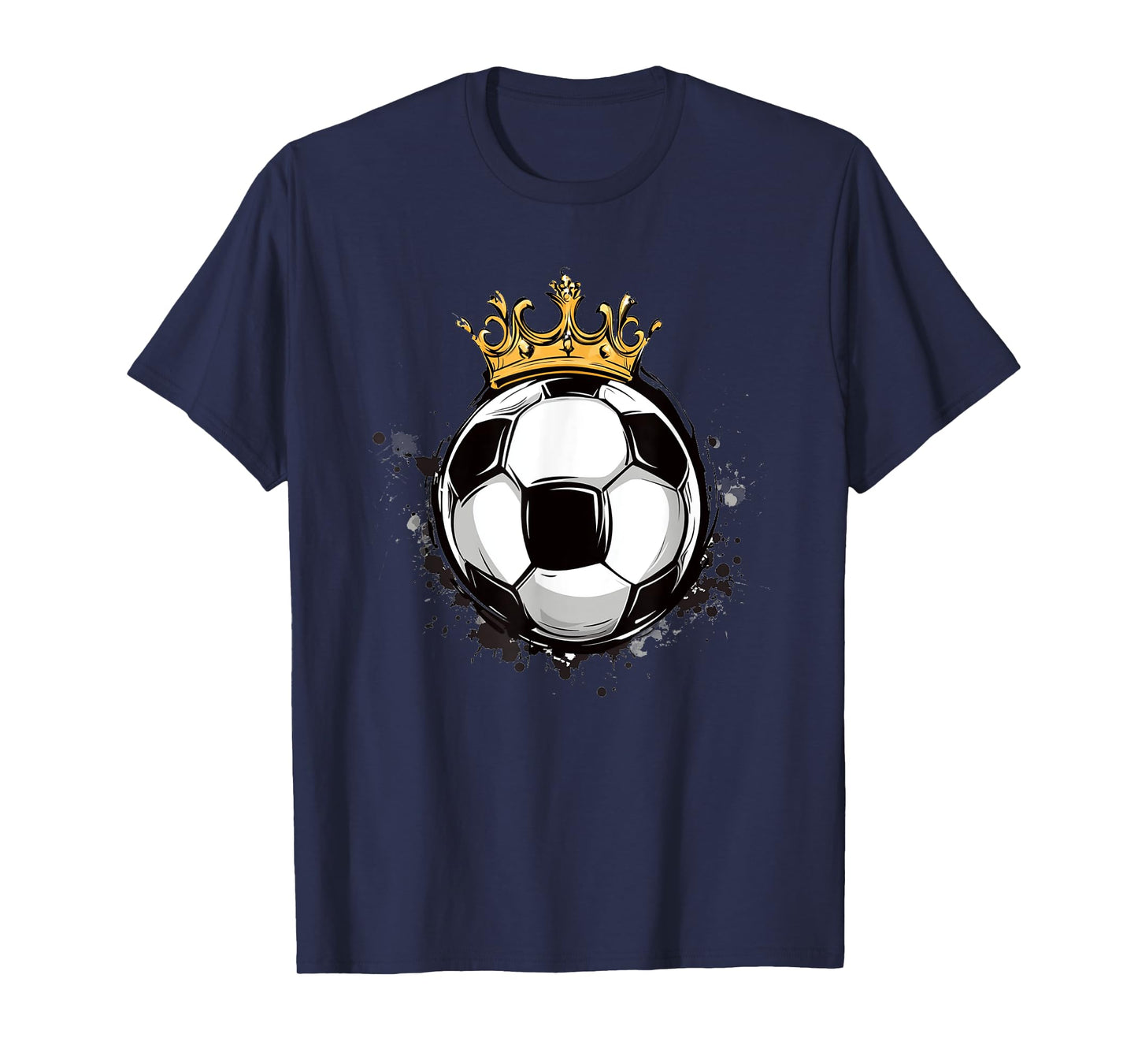 Soccer Royalty with a Crowned Ball for Boys and Girls T-Shirt
