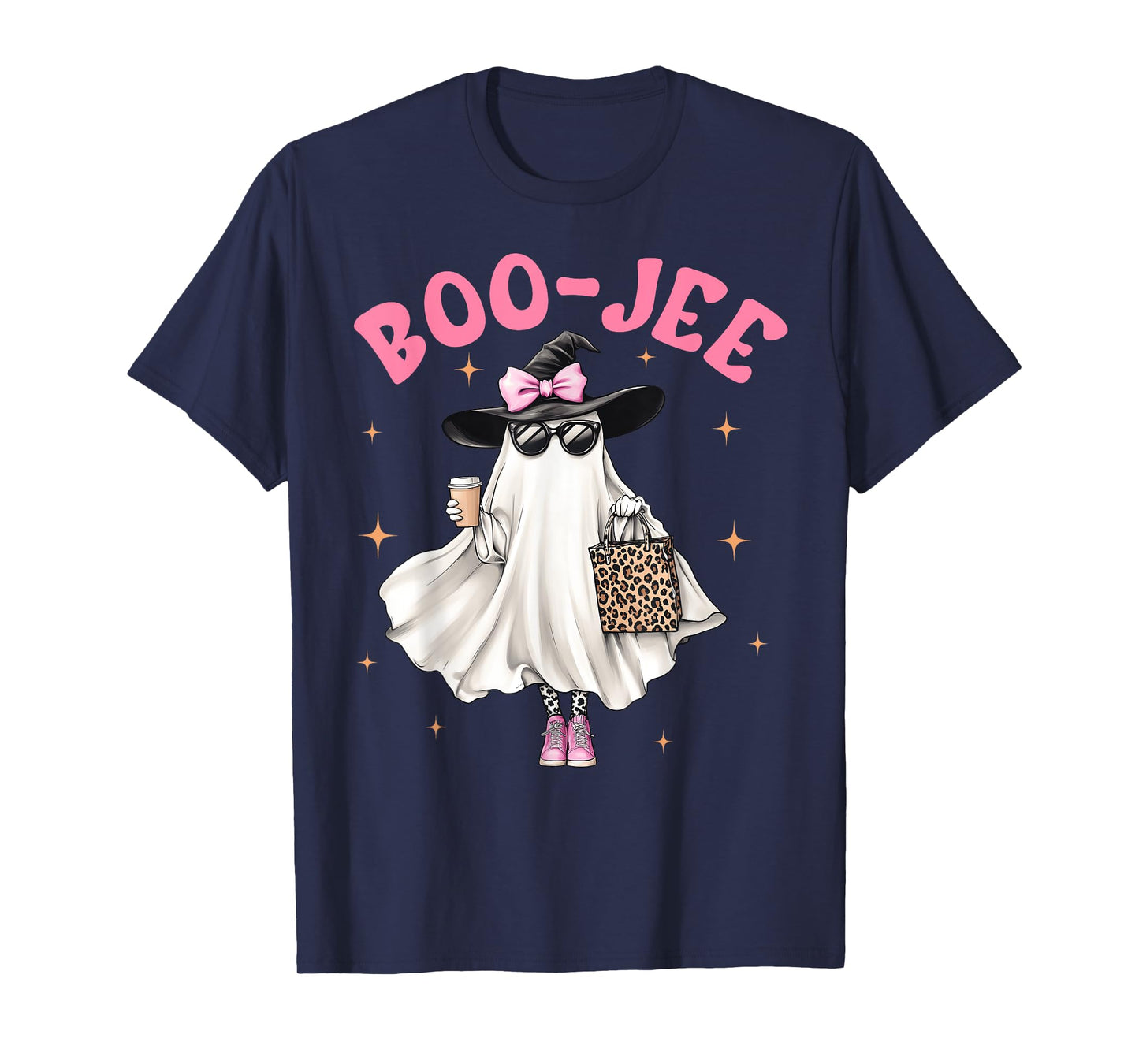 Spooky Season Cute Ghost Funny Halloween Boujee Boo-Jee T-Shirt
