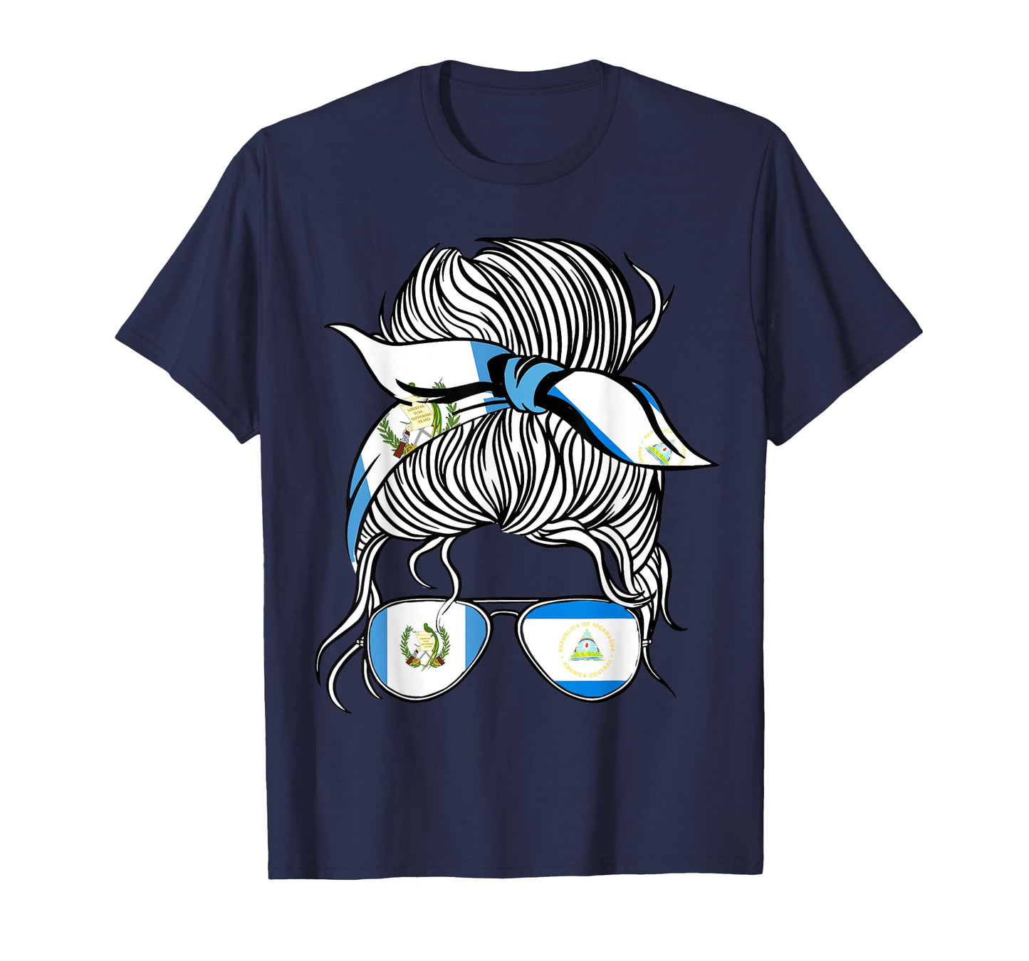 Guatemala Flag Nicaragua Grown Women Girl Country T-Shirt