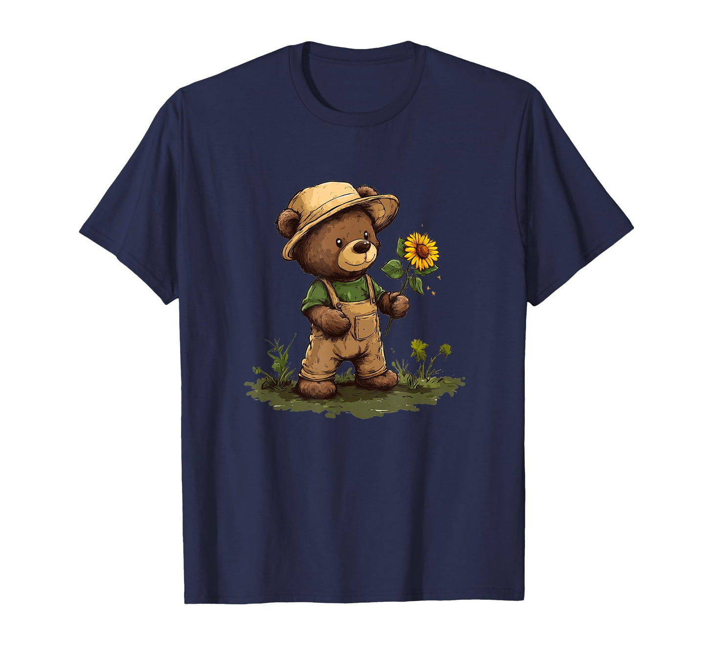 Teddy Bear Gardener with Green Thumbs for a Casual Look T-Shirt