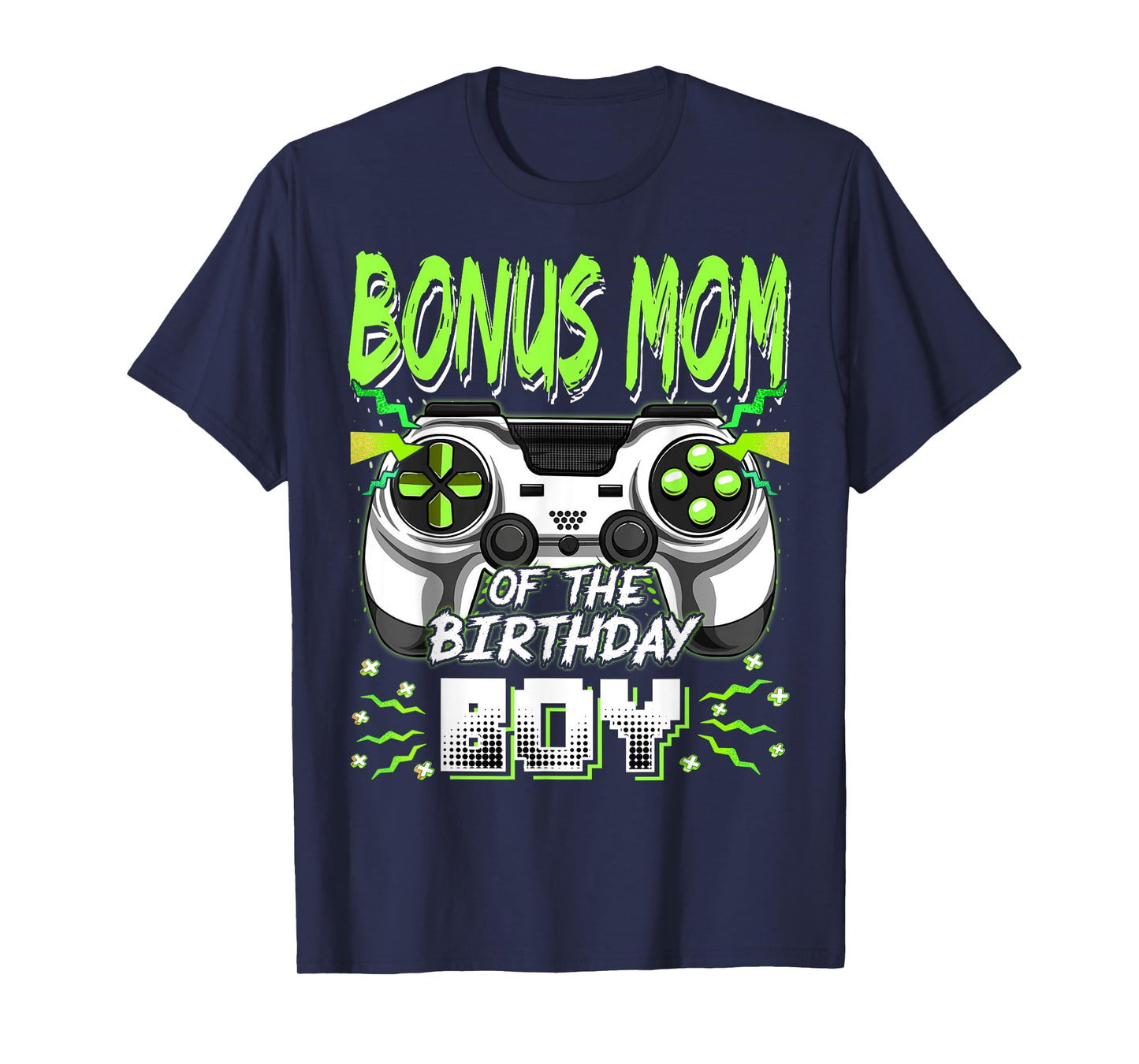 Bonus Mom Of The Birthday Boy Video Game Bday Party T-Shirt