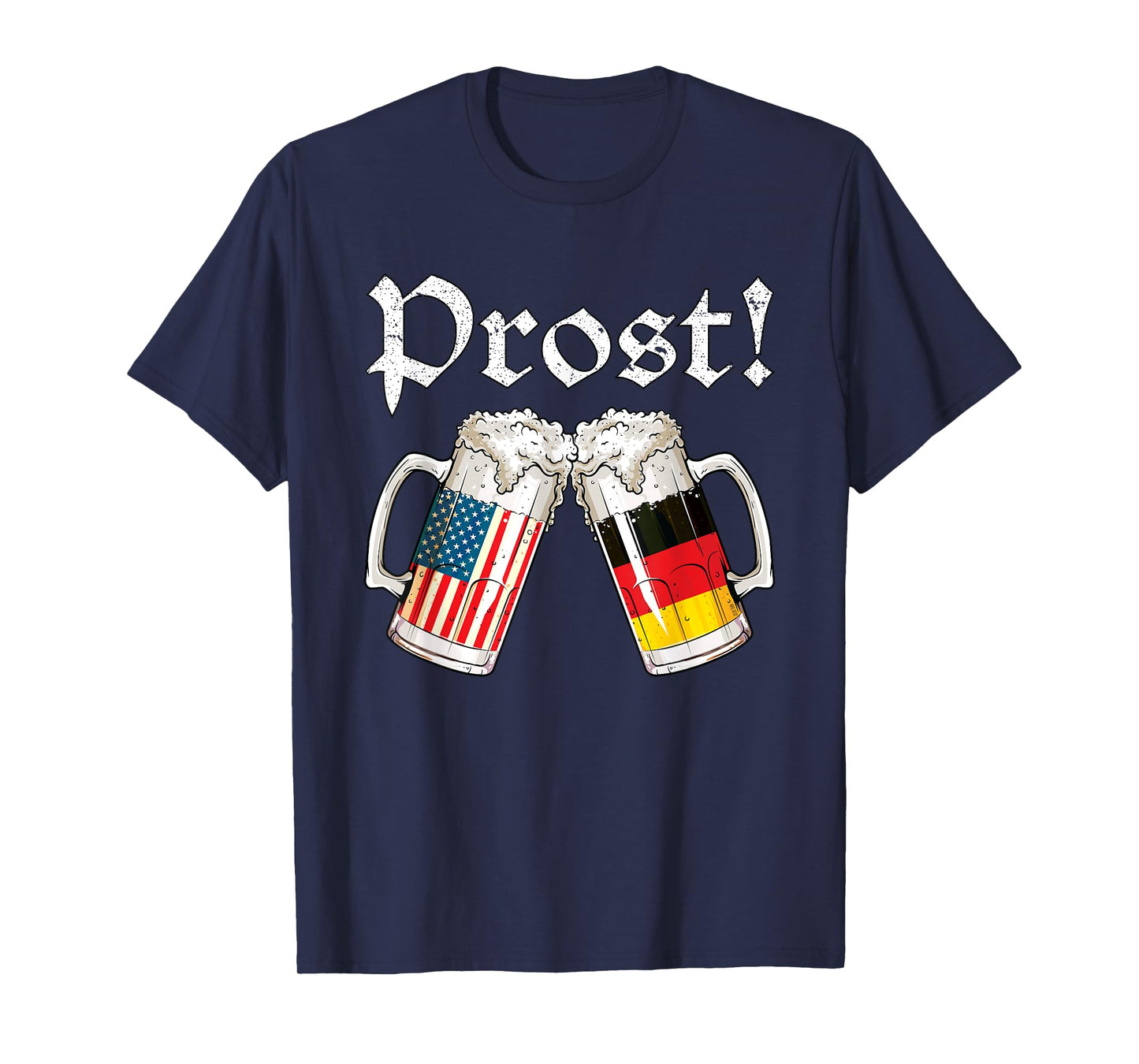 Oktoberfest American German Flag Beer Prost T-Shirt