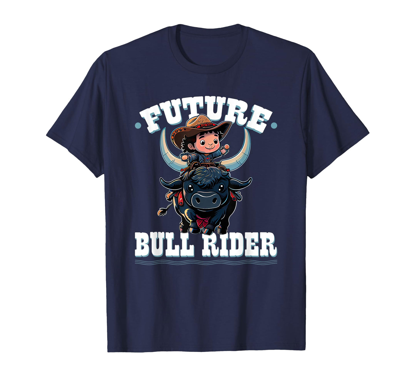 Future Bull Rider, Bull Riding Cowboy Rodeo Boy Kids T-Shirt