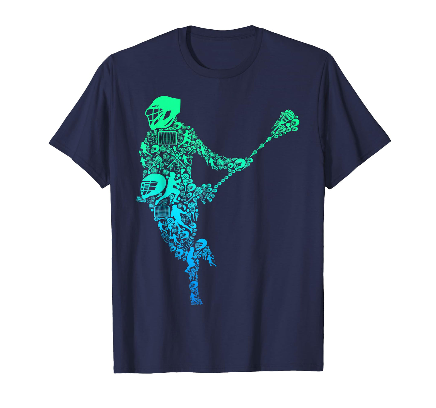 Lacrosse Player Youth Men Boys Kids T-Shirt Small