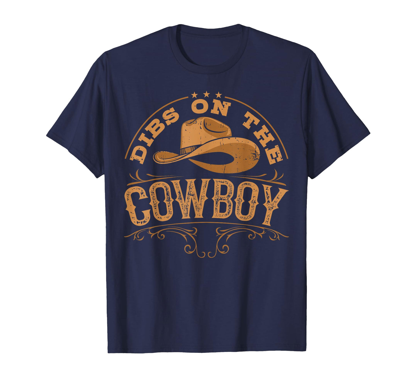 Dibs On The Cowboy Rodeo Ranch Girlfriend Wife Lipstick T-Shirt