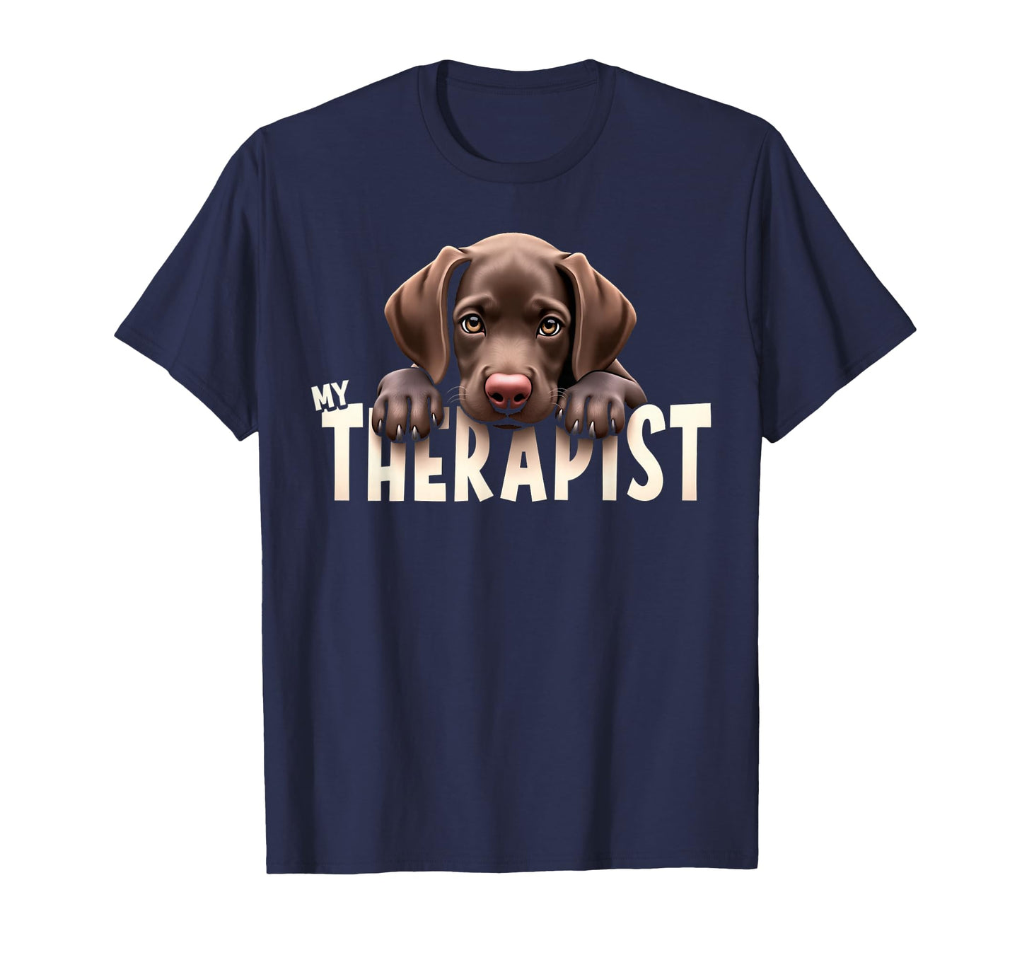 Funny GSP Puppy My Therapist German Shorthaired Pointer Dog T-Shirt