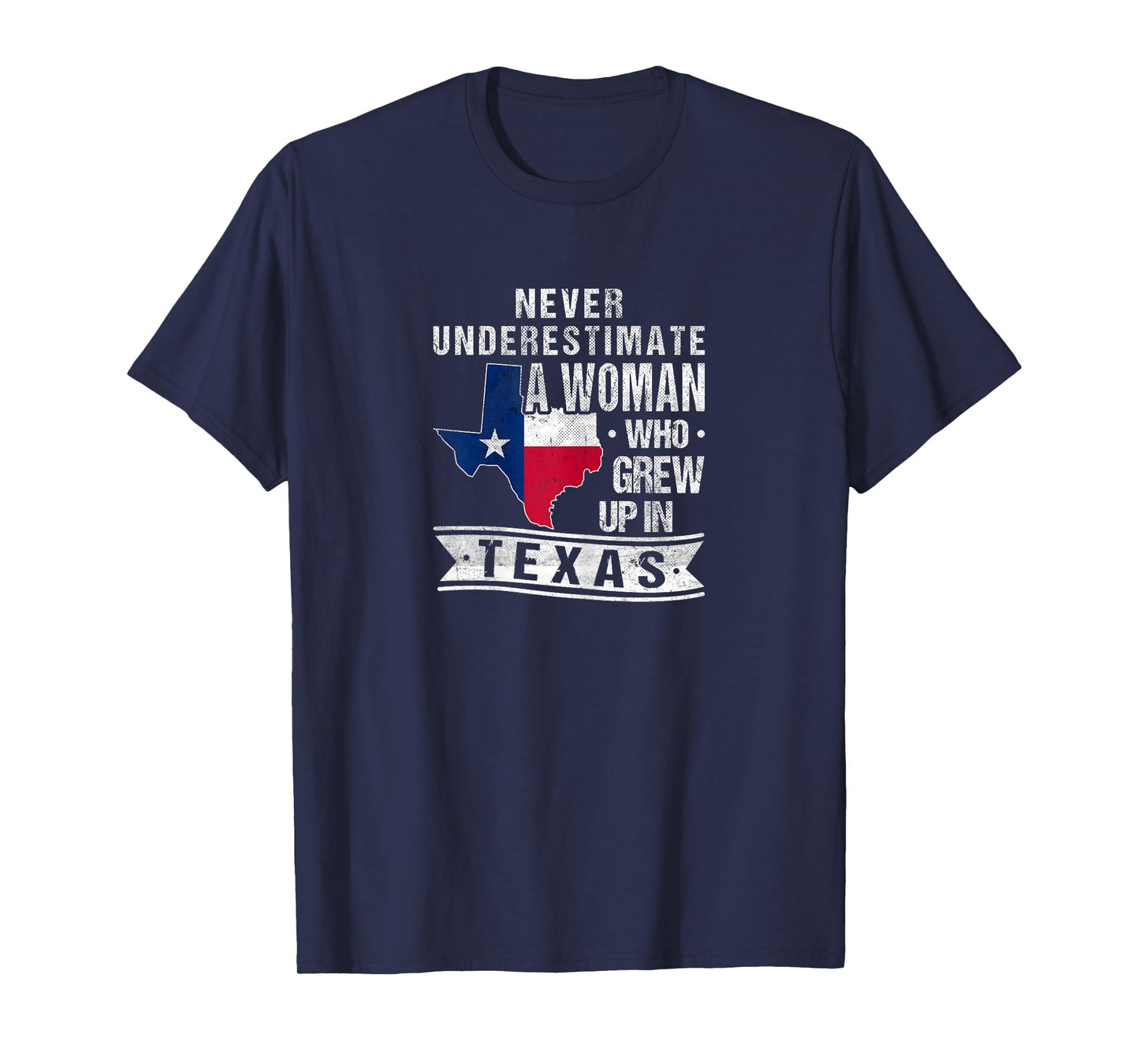 Texas Flag Map Vintage Texas Girl T-Shirt