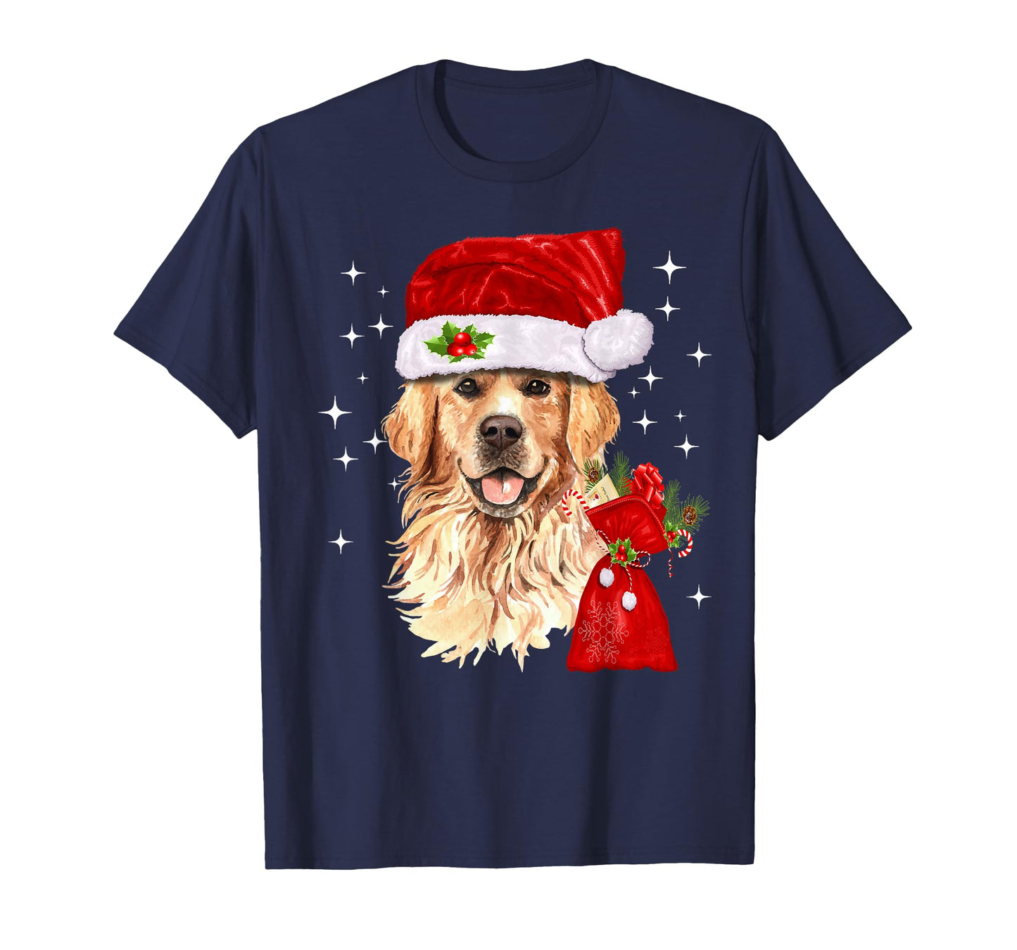 Golden Retriever Christmas Dog Lover T-Shirt