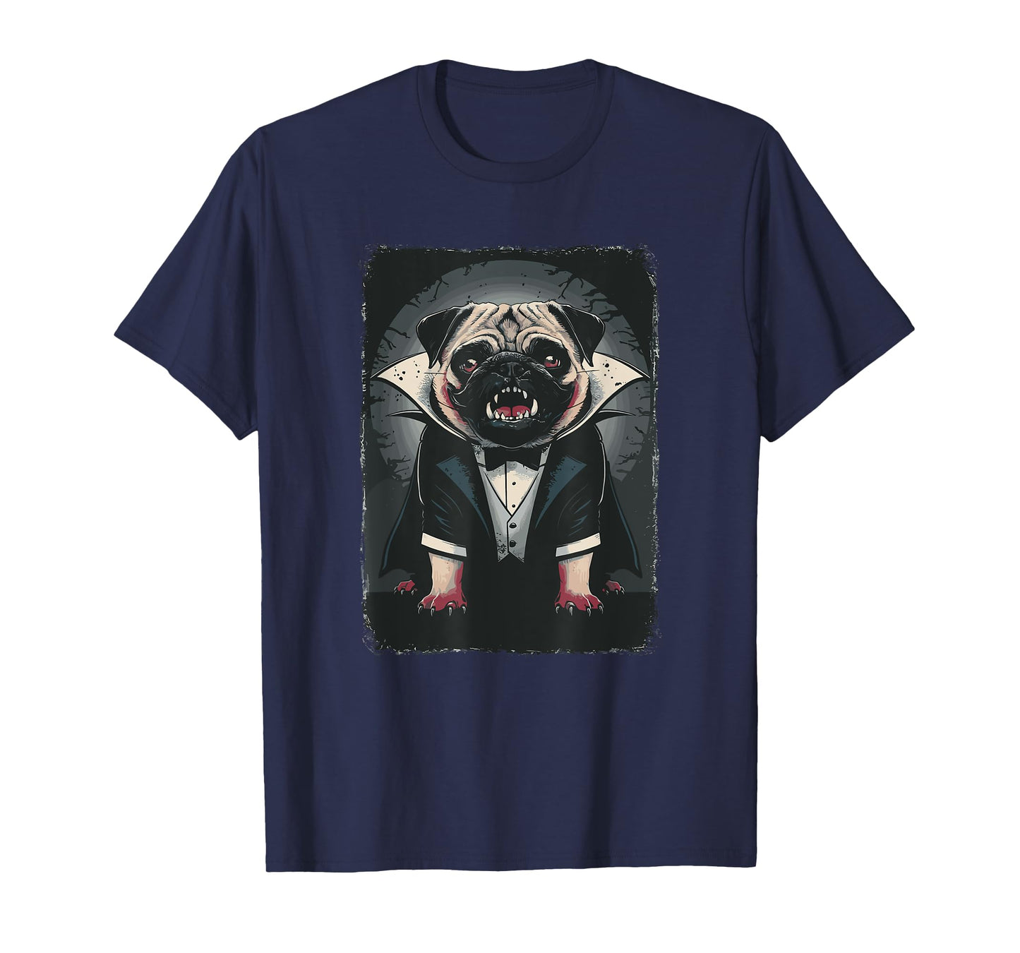 Halloween Vampire Pug Pugs T-Shirt