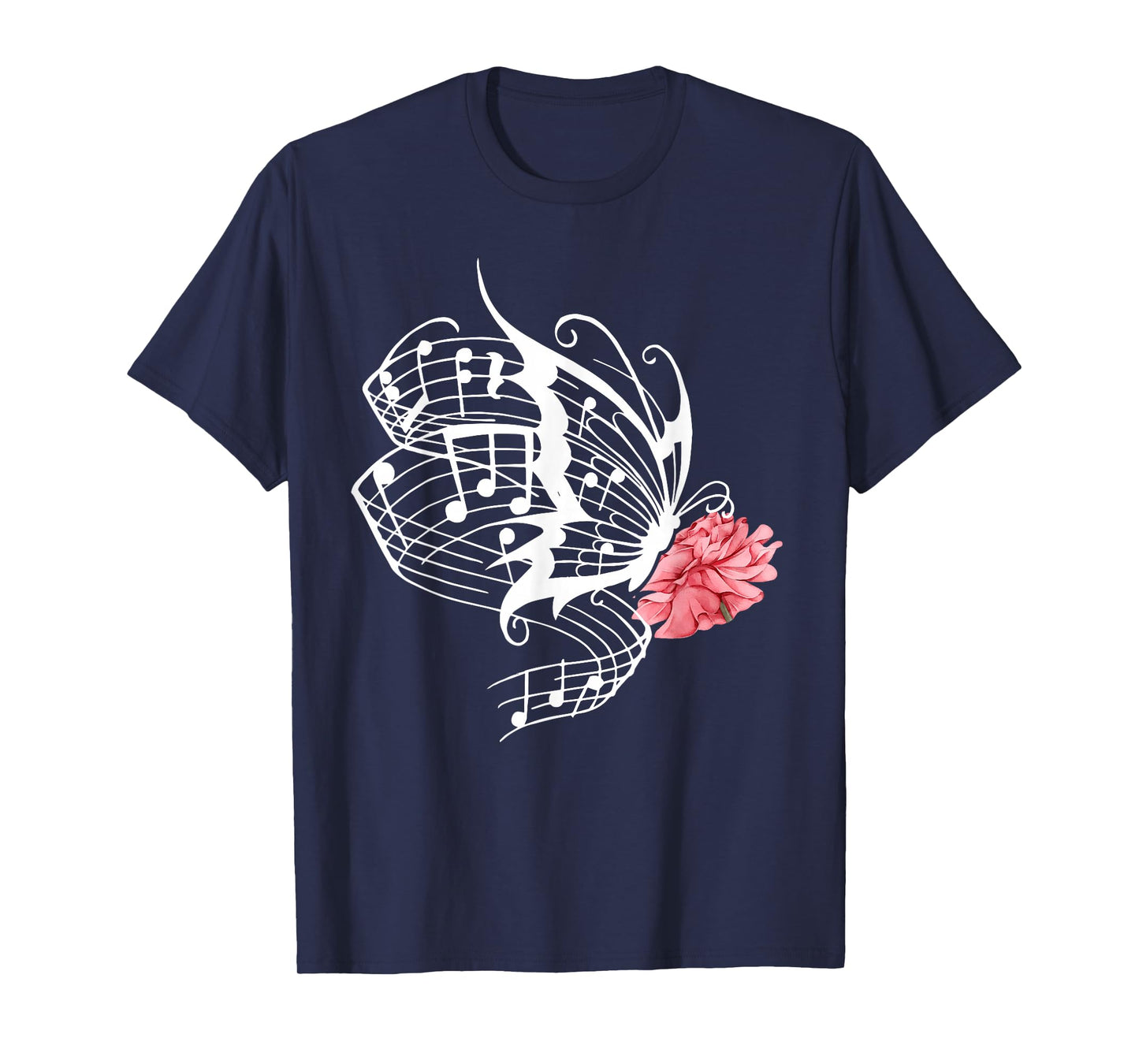 Music Butterfly Music Note Music Teacher Lover T-Shirt