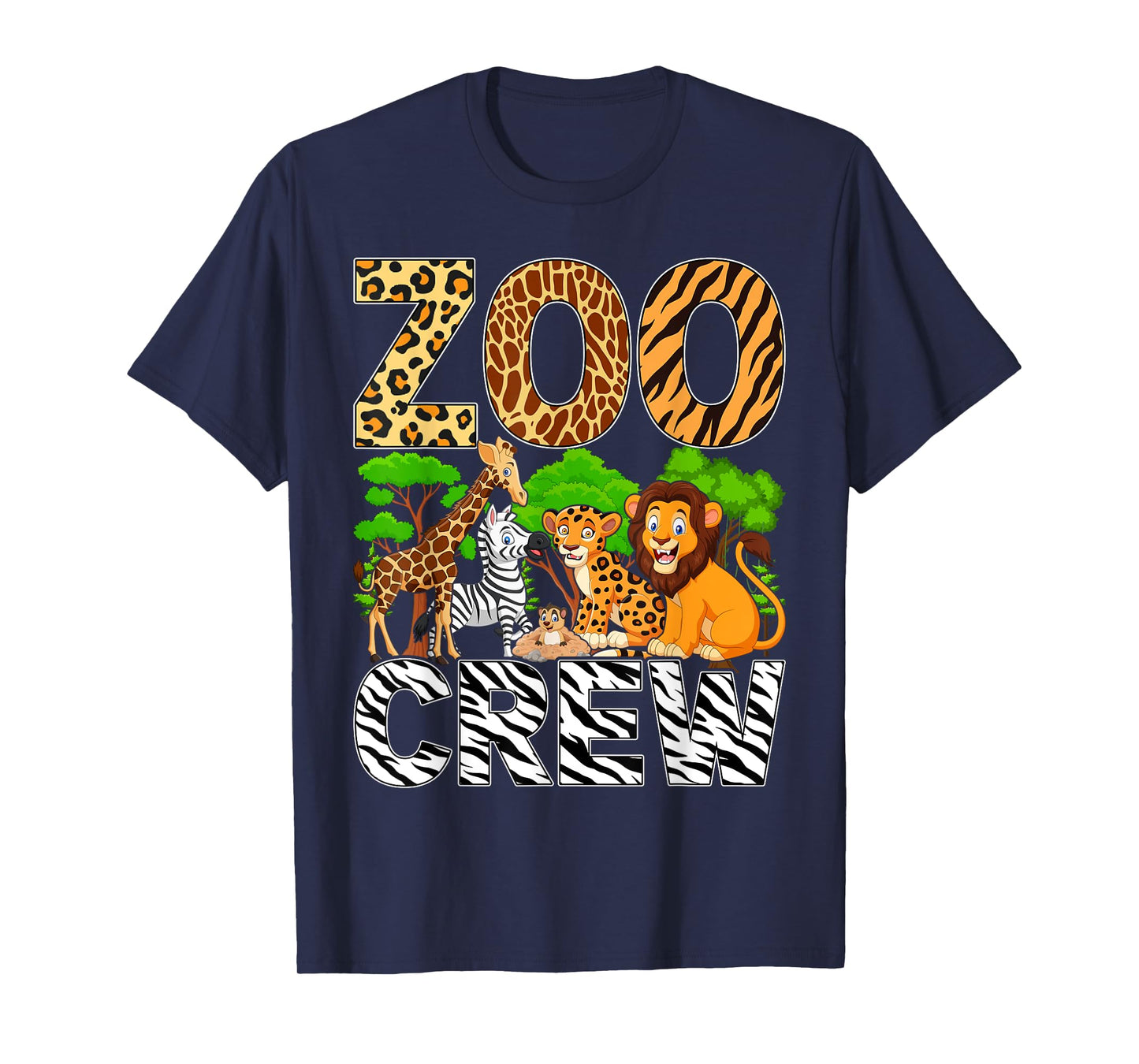 Zoo Crew Leopard Safari Animal Keeper Kids Group Matching T-Shirt
