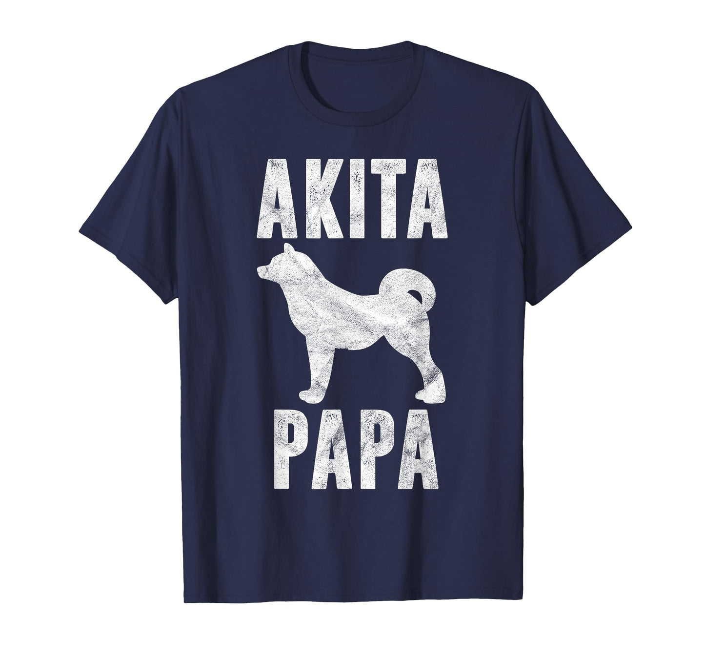 Vintage Akita Dad Gift Akita Father Dog Papa Pet Lover T-Shirt