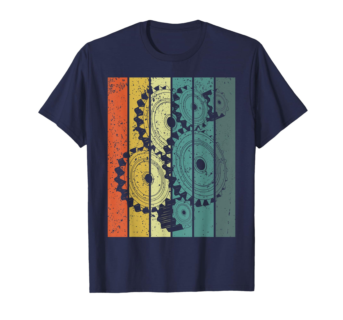 Mechanical Engineer Funny Retro Cogs Engineering Gear T-Shirt