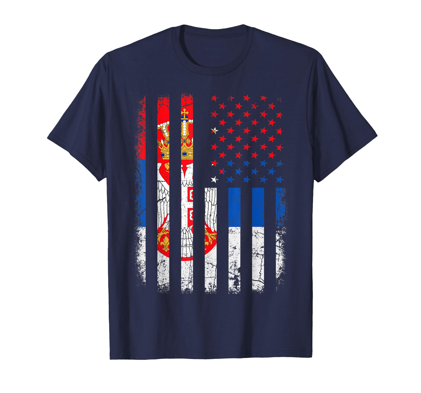 Serbian American Flag Serbia America Pride Heritage T-Shirt