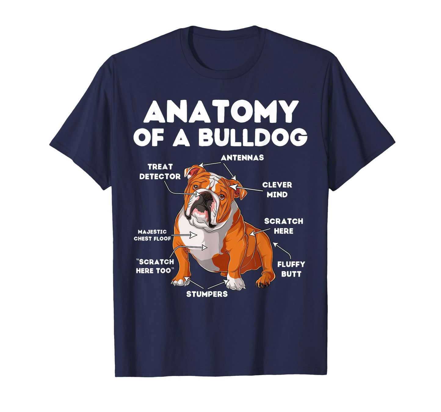 Anatomy of a Bulldog T-Shirt