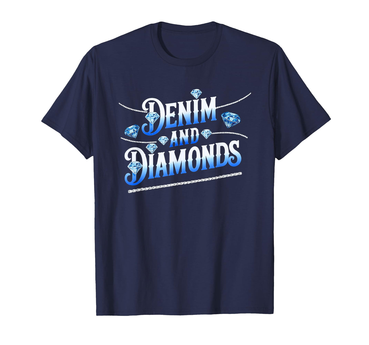 Denim and Diamonds Country Western Bachelorette Party Girl T-Shirt