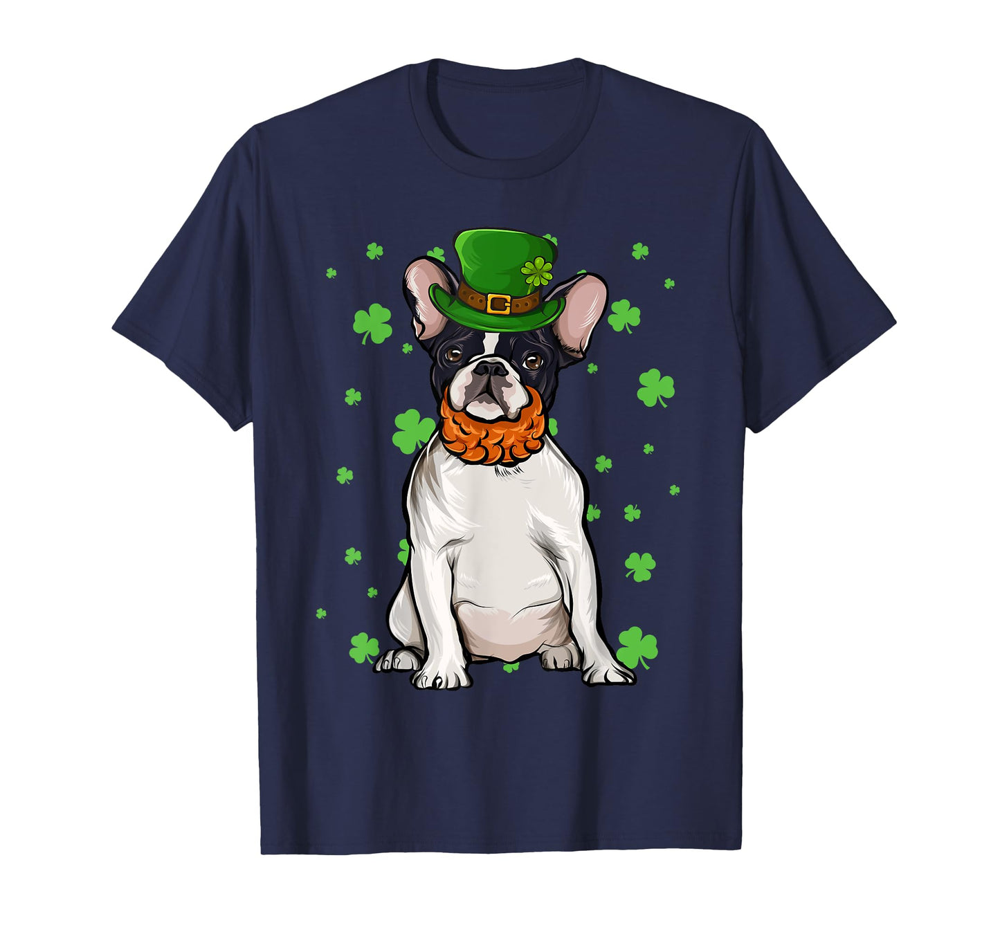 St Patricks Day French Bulldog Dog Shamrock Gift T-Shirt