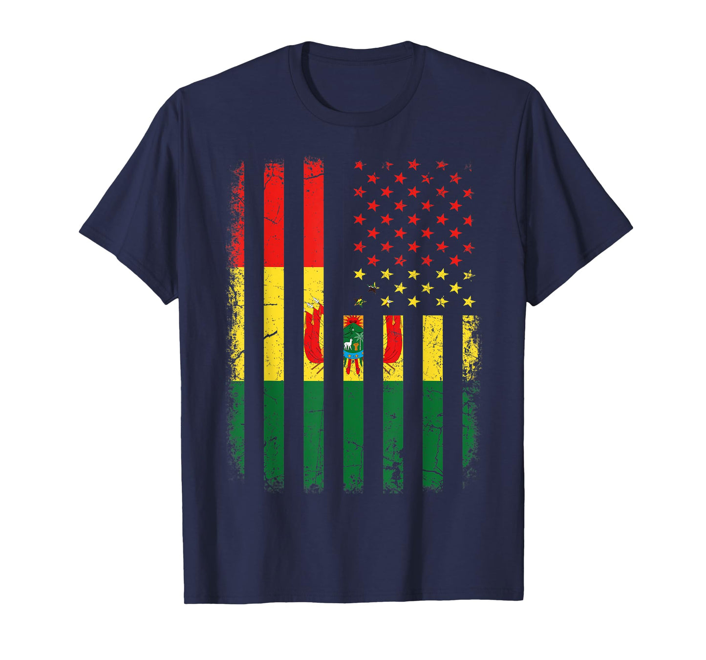 Bolivian American Flag Bolivian Roots Bolivia America T-Shirt
