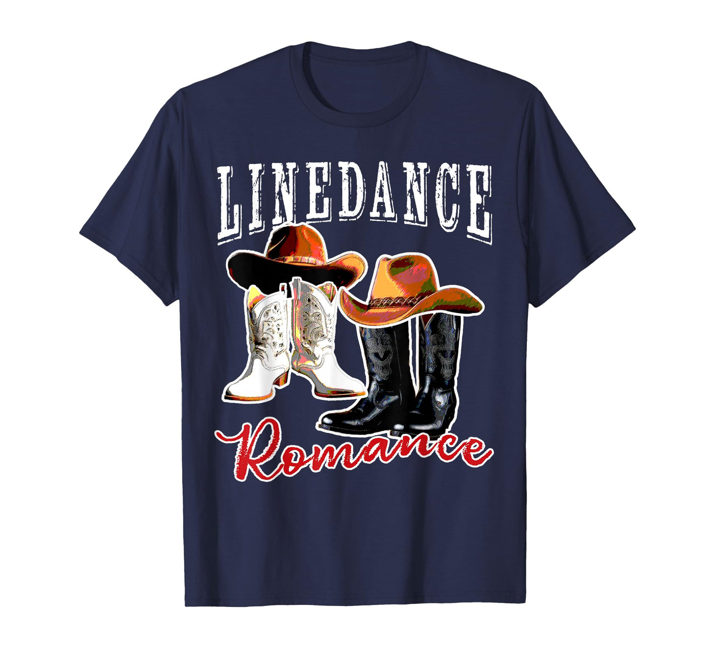 Country Western Theme Couple His Hers Matching Linedancing T-Shirt