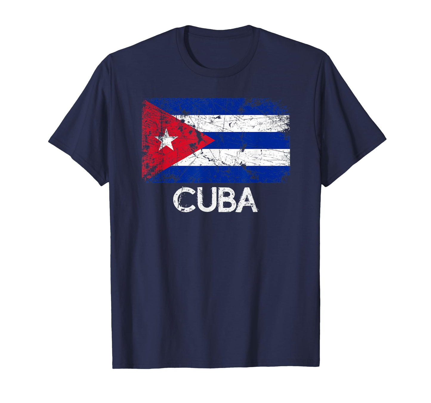 Cuban Flag T-Shirt | Vintage Made In Cuba Gift T-Shirt