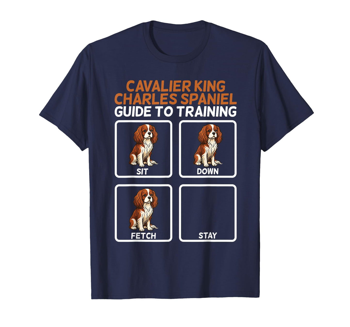 Cavalier King Charles Art for Men Women Cavalier Spaniel Dog T-Shirt
