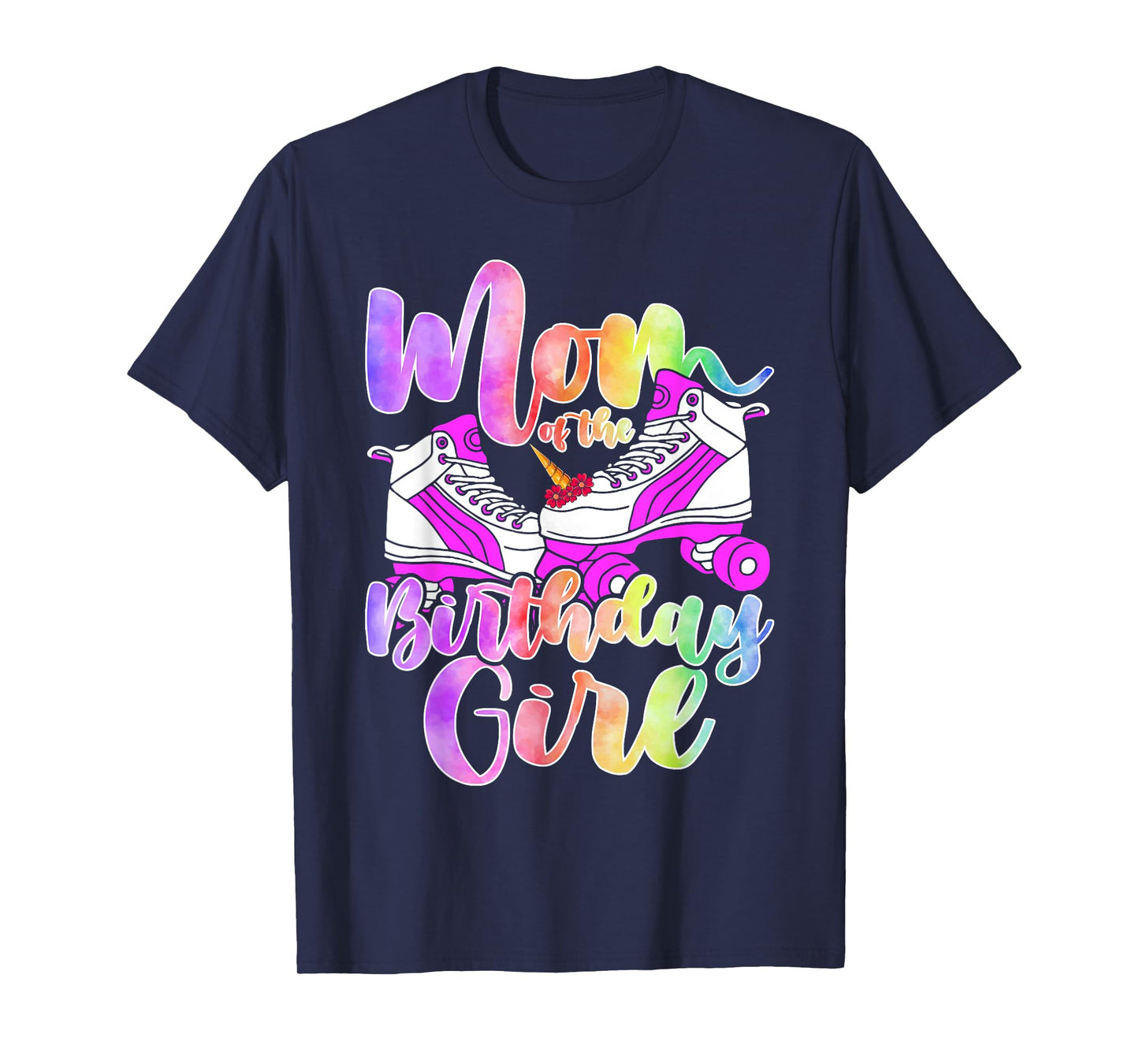 Mom Birthday Rolling Skate Birthday family Party T-Shirt