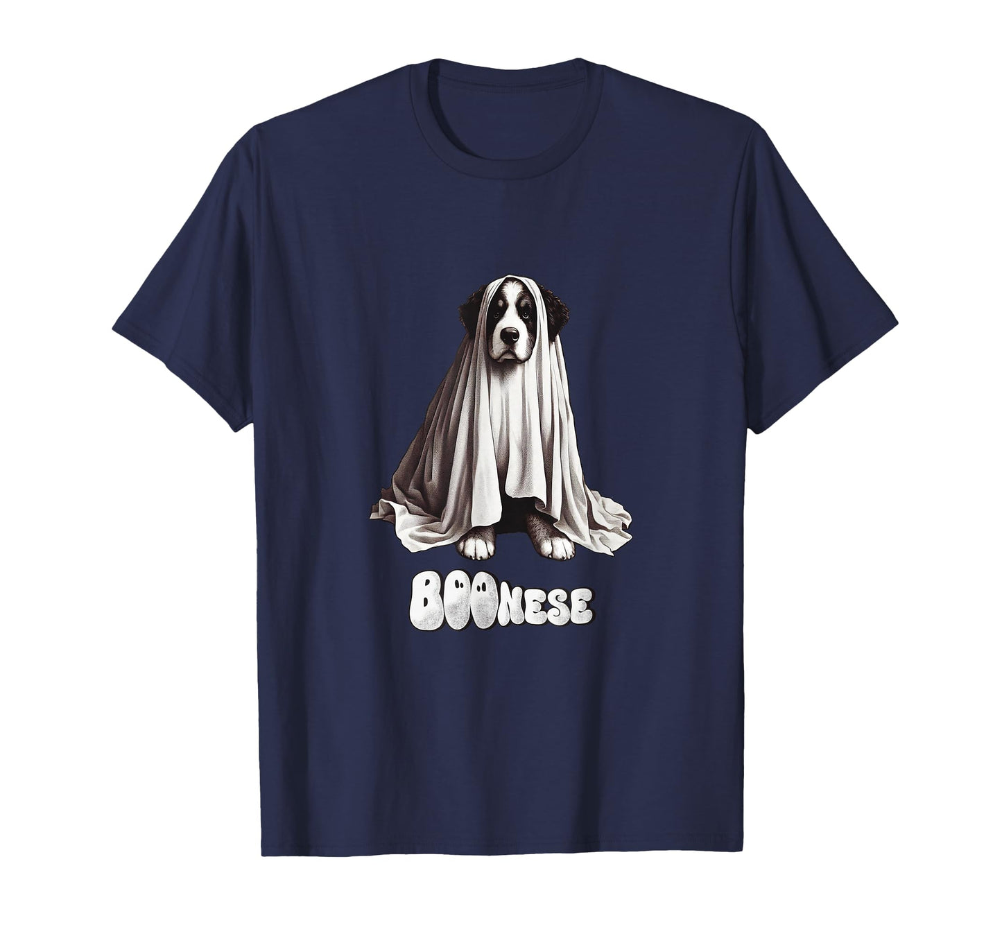 Funny BOOnese Mountain Dog Halloween Ghost, Bernese Dog Mom T-Shirt