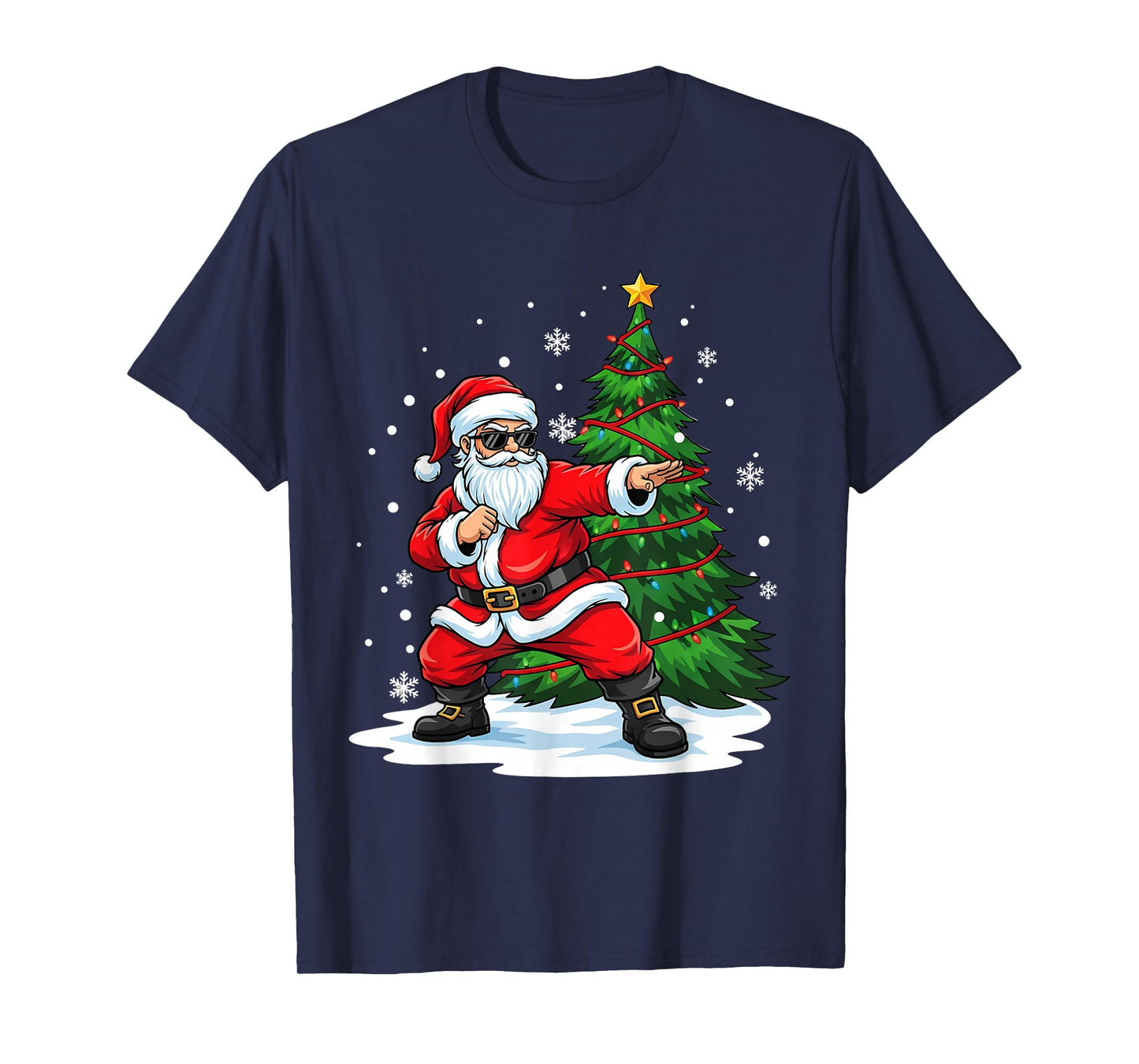 Merry Christmas Santa Playing Karate Sport Lovers T-Shirt