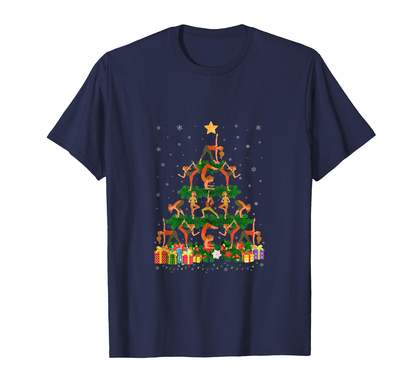 Funny Xmas Outfit for Yoga Lovers Ugly Christmas Sweater Tank Top