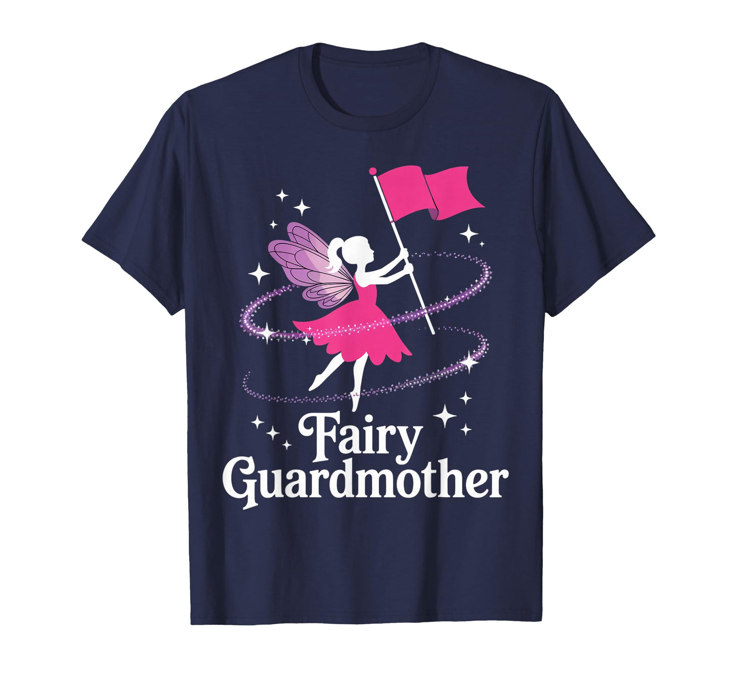 Fairy Guardmother Marching Band Flag Twirling Colorguard T-Shirt