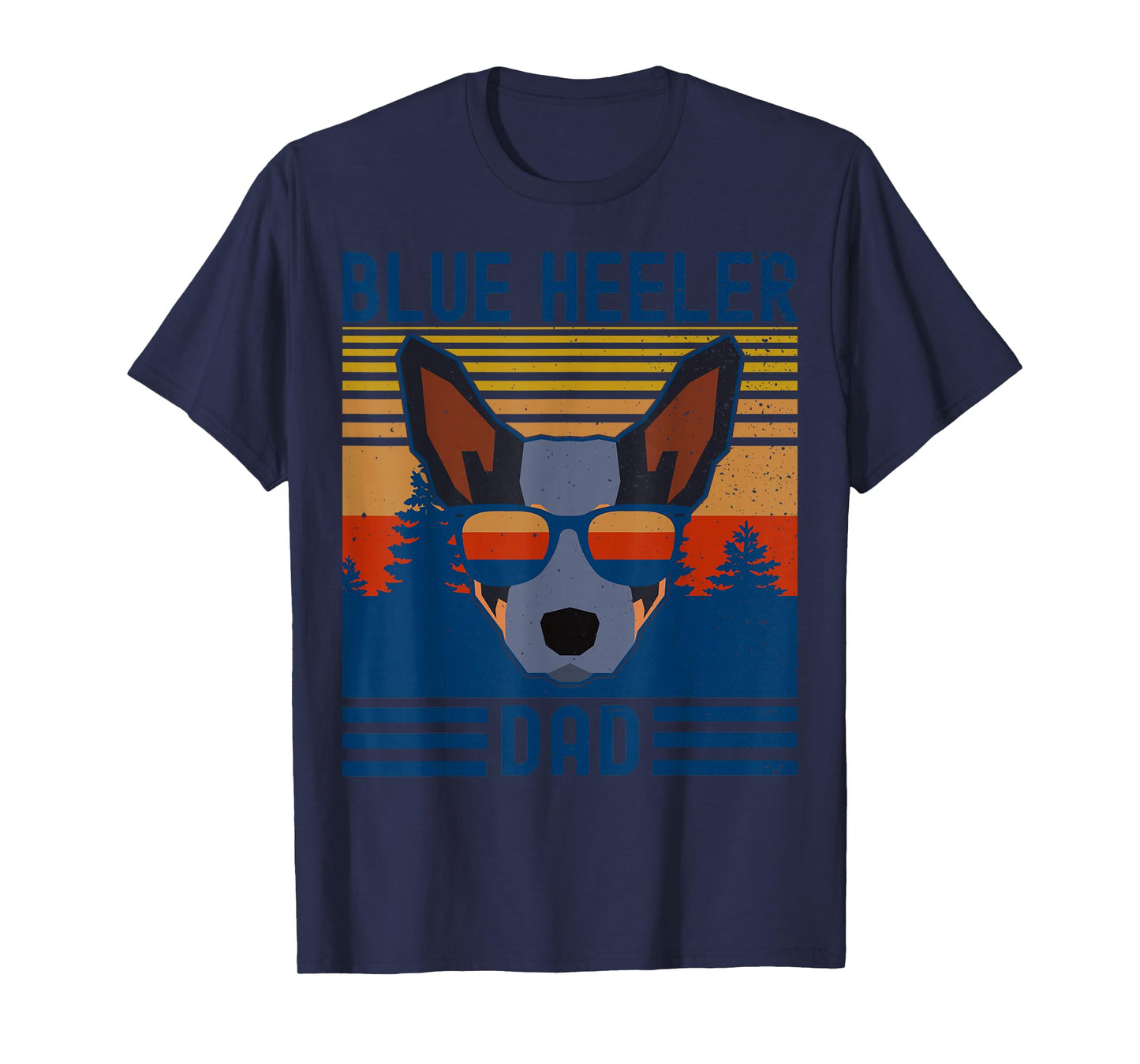 Funny Australian Cattle Dog Blue Heeler Dad T-Shirt