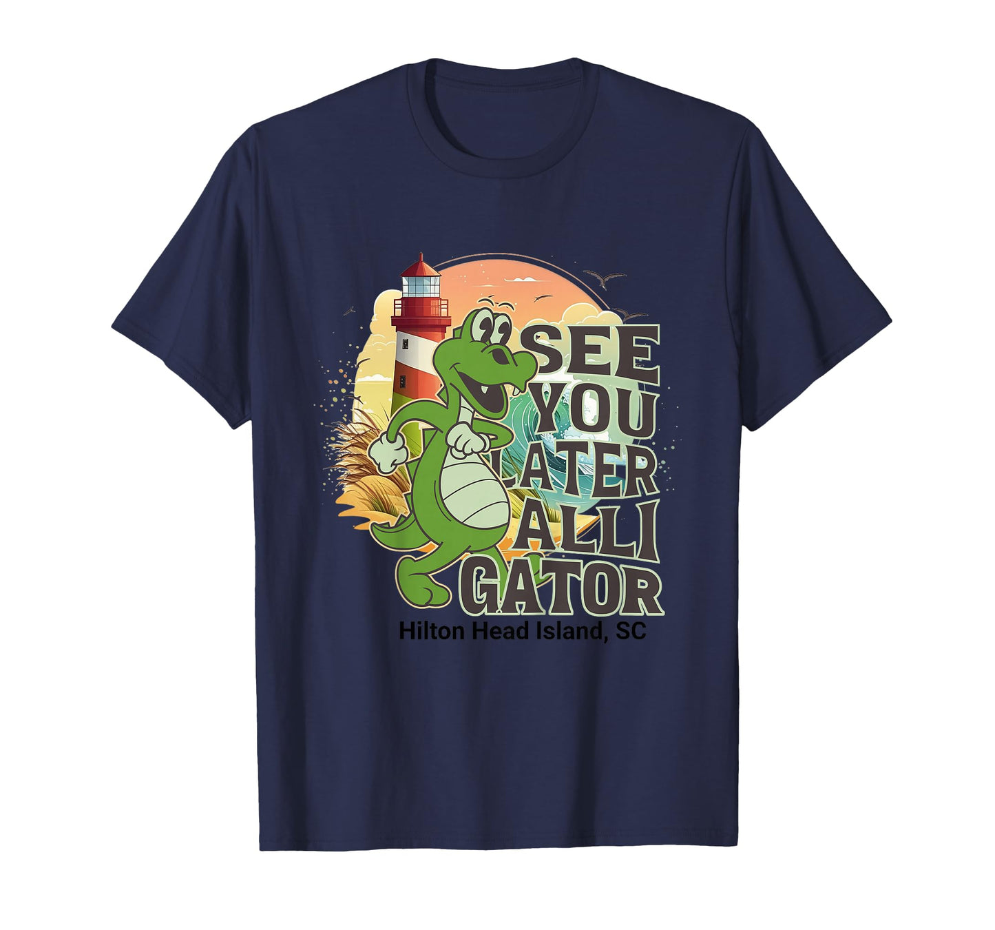 Kids Hilton Head Island South Carolina See You Later Alligator T-Shirt