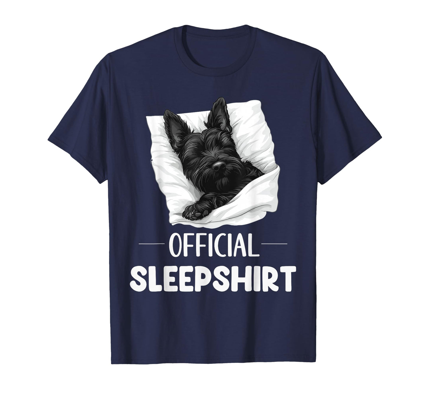 Official Scottish Terrier Sleepshirt Dog Lover Sleepwear T-Shirt