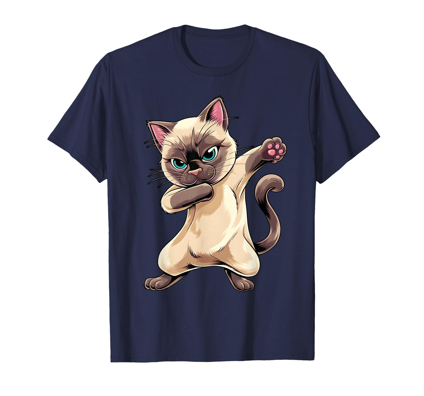 Dabbing Siamese Cat Dance Design for Cat Lovers T-Shirt