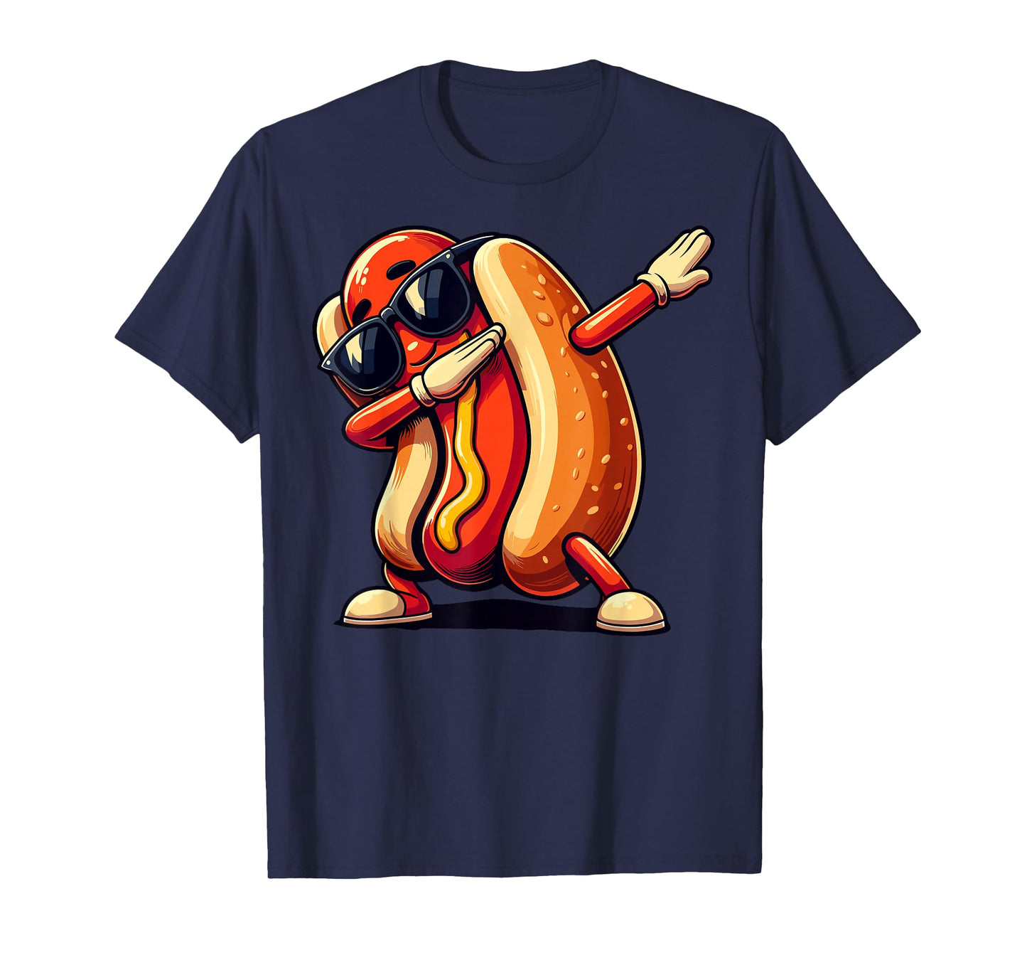 Cool Hot Dog Dabbing Funny Fast Food Hotdog Lovers Toddler T-Shirt