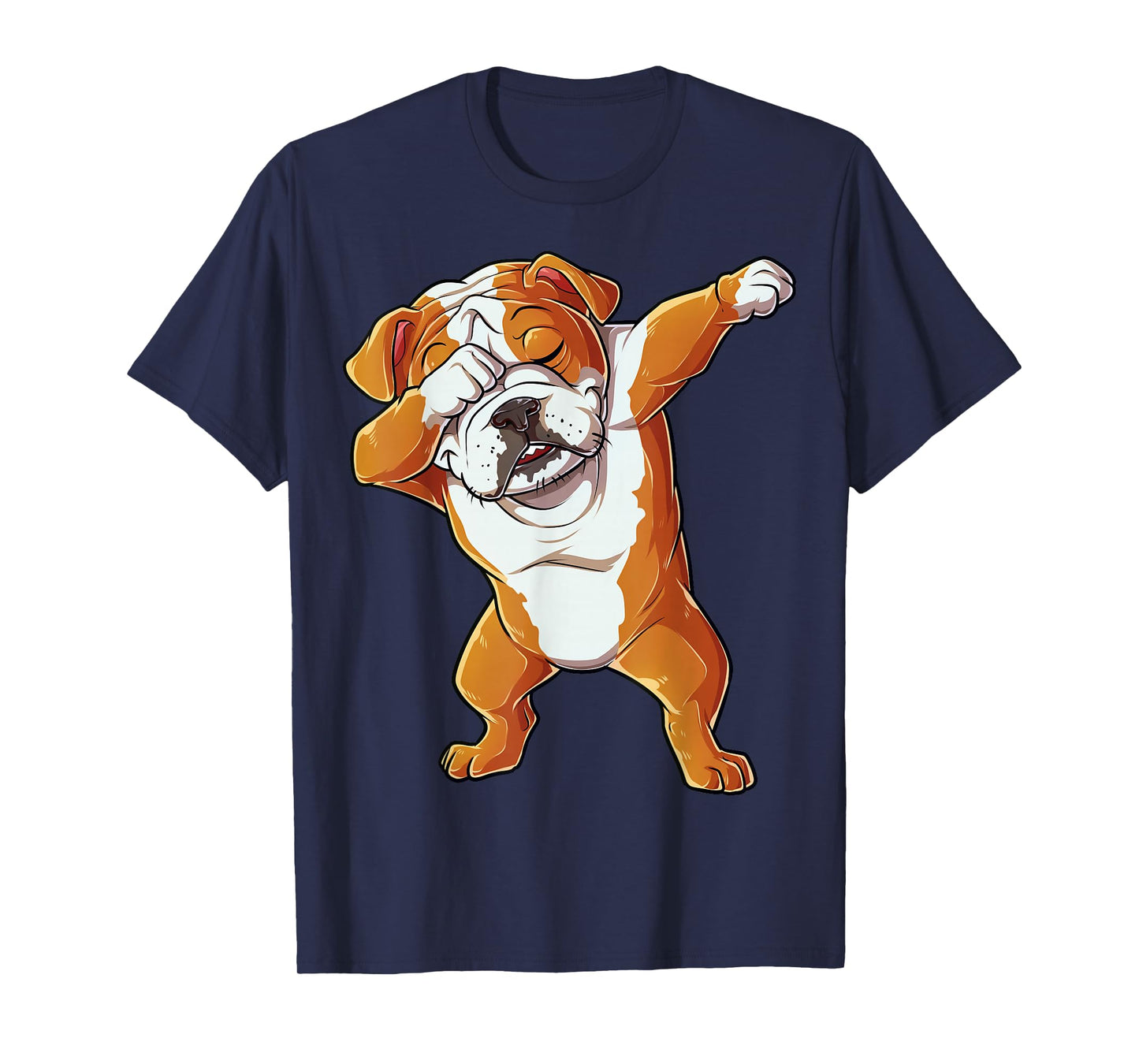 Dabbing English Bulldog T Shirt Boys Dab Dance Puppy Lover T-Shirt