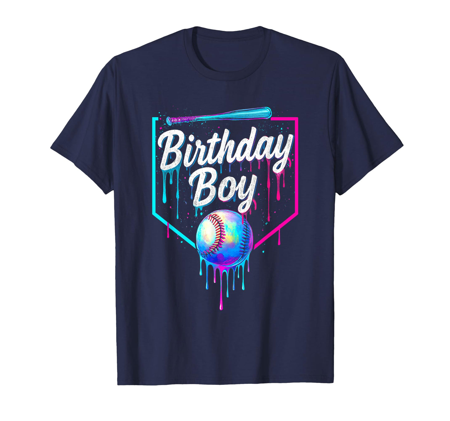 Birthday Boy Baseball Drip Ice Cream Respect The Drip Boys T-Shirt