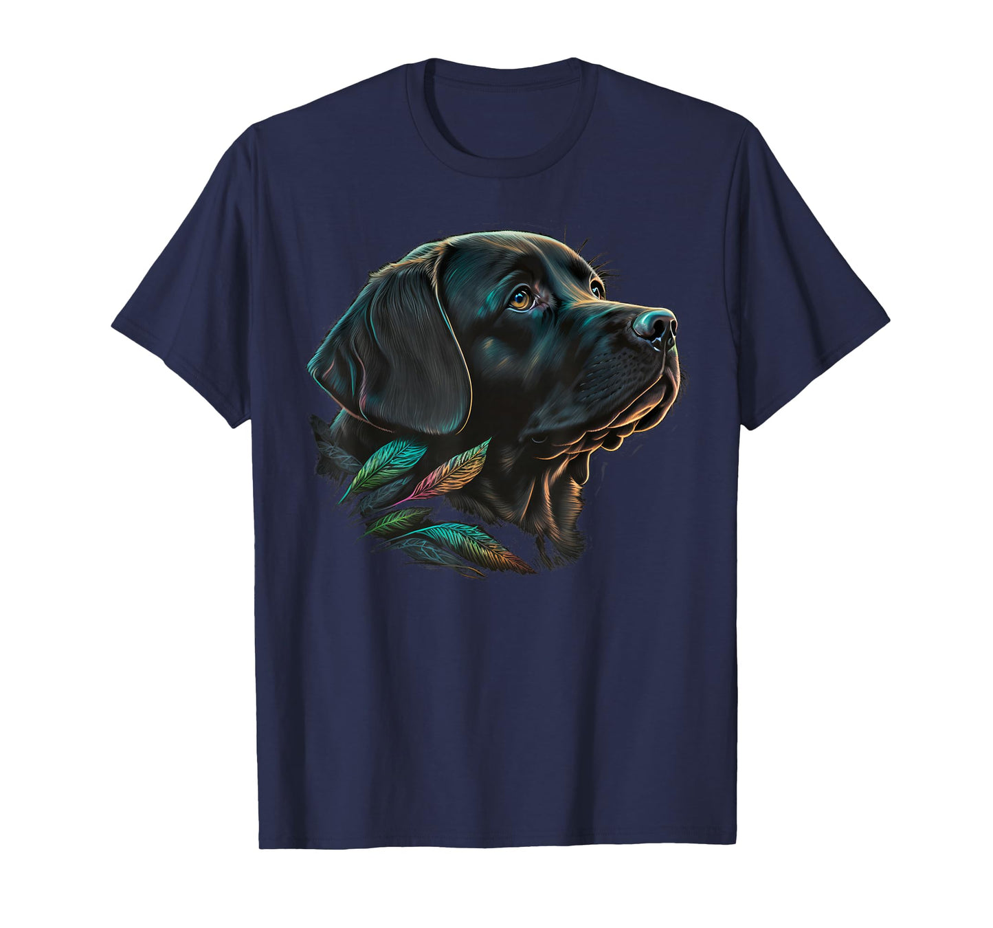 Cute black Labrador Dog on black Labrador Retriever Lover T-Shirt