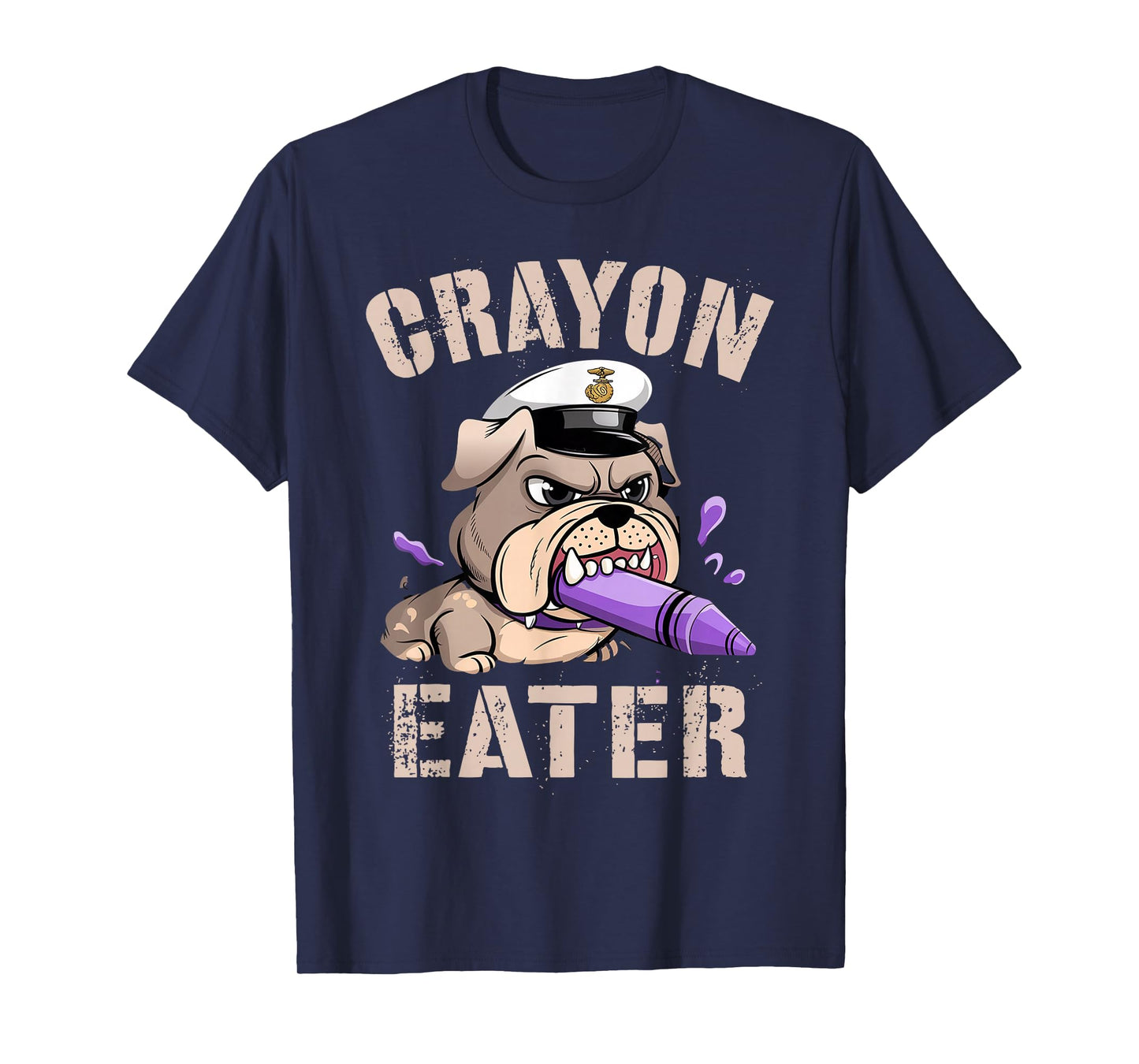 Sarcastic VETERAN CRAYON EATER Soldier Brother Military T-Shirt