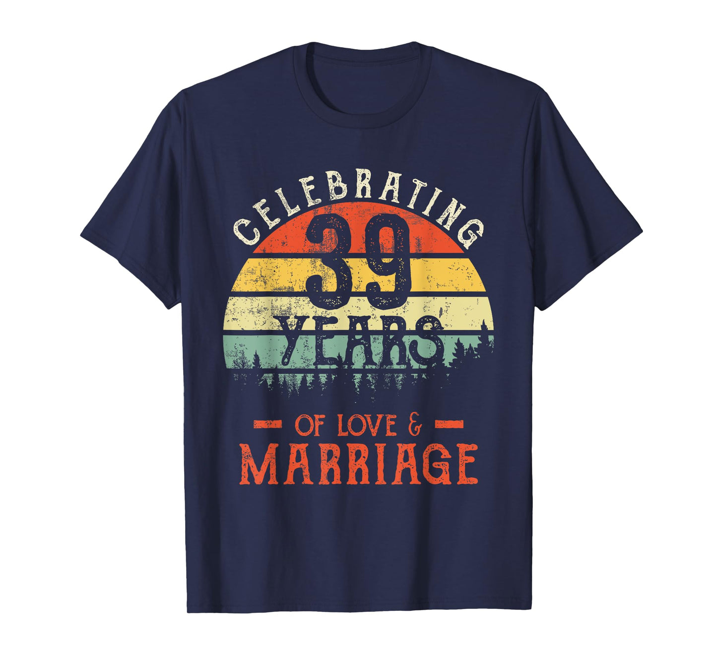 Legends Vintage 39 years marriage anniversary Crew His/Her T-Shirt