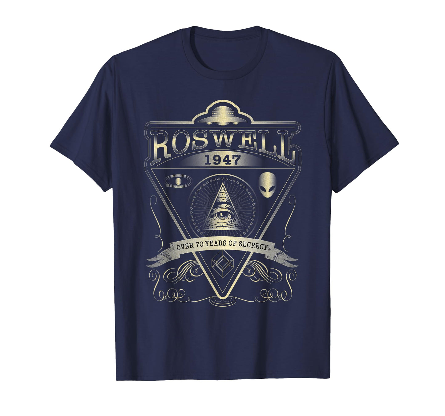 Roswell 1947 Alien T Shirt - Vintage Style UFO, Area 51 T-Shirt