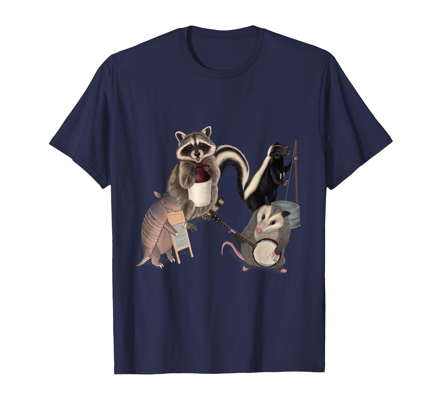 Roadkill Animals Playing Instruments T-Shirt