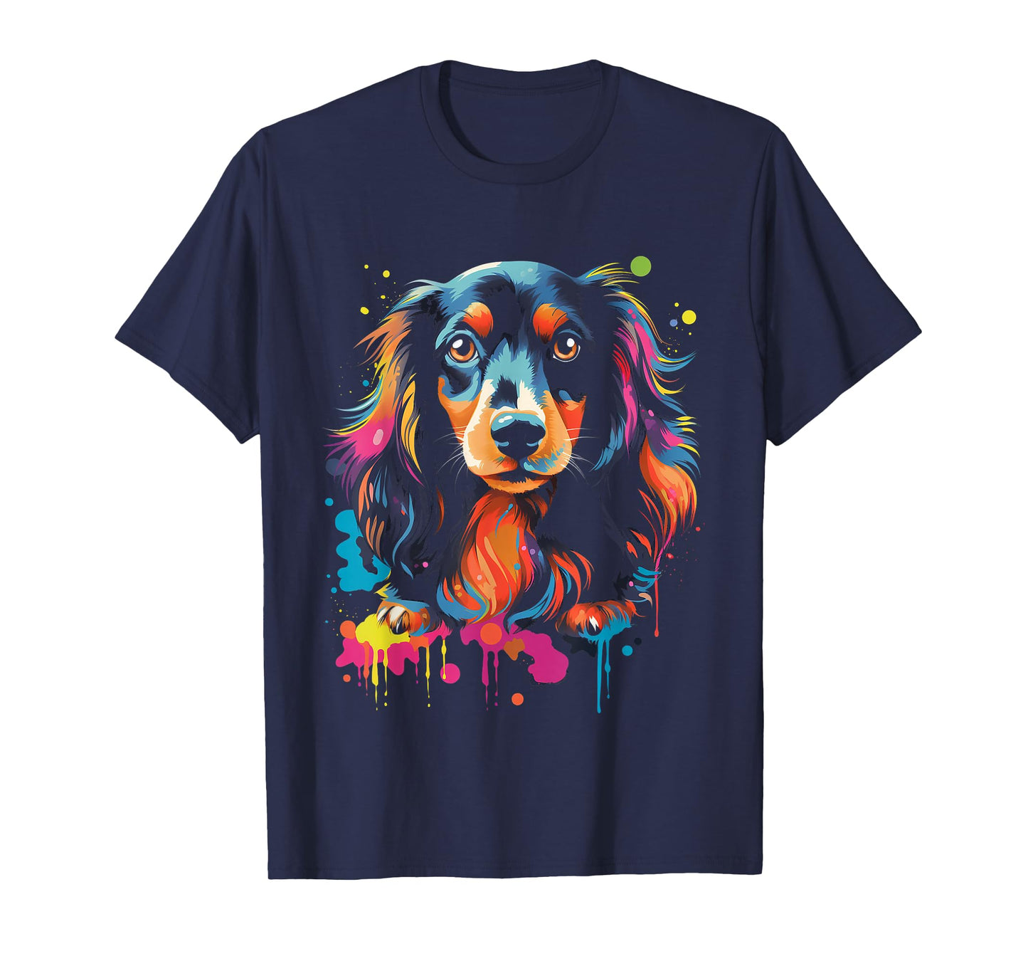 Long Hair Dachshund Puppy Best Dog Walking Pet T-Shirt