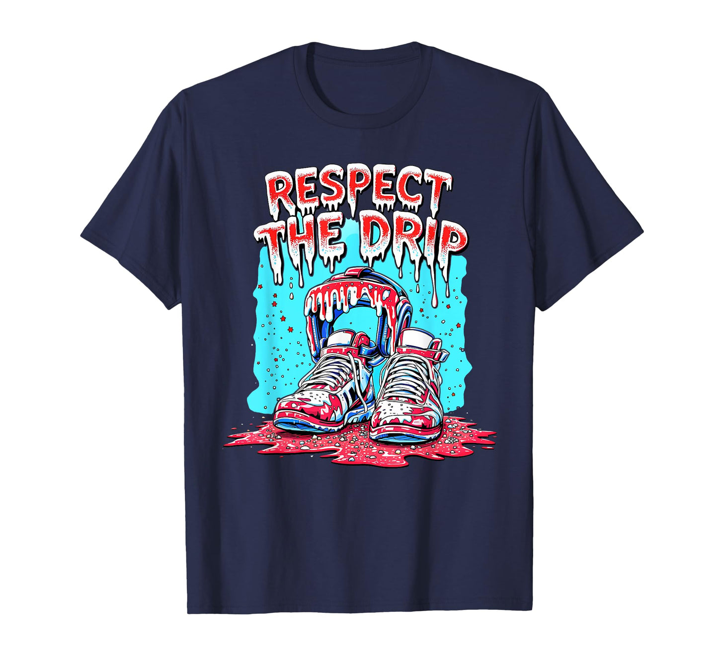 Respect The Drip Wrestling Ice Cream Drip with Sprinkles T-Shirt